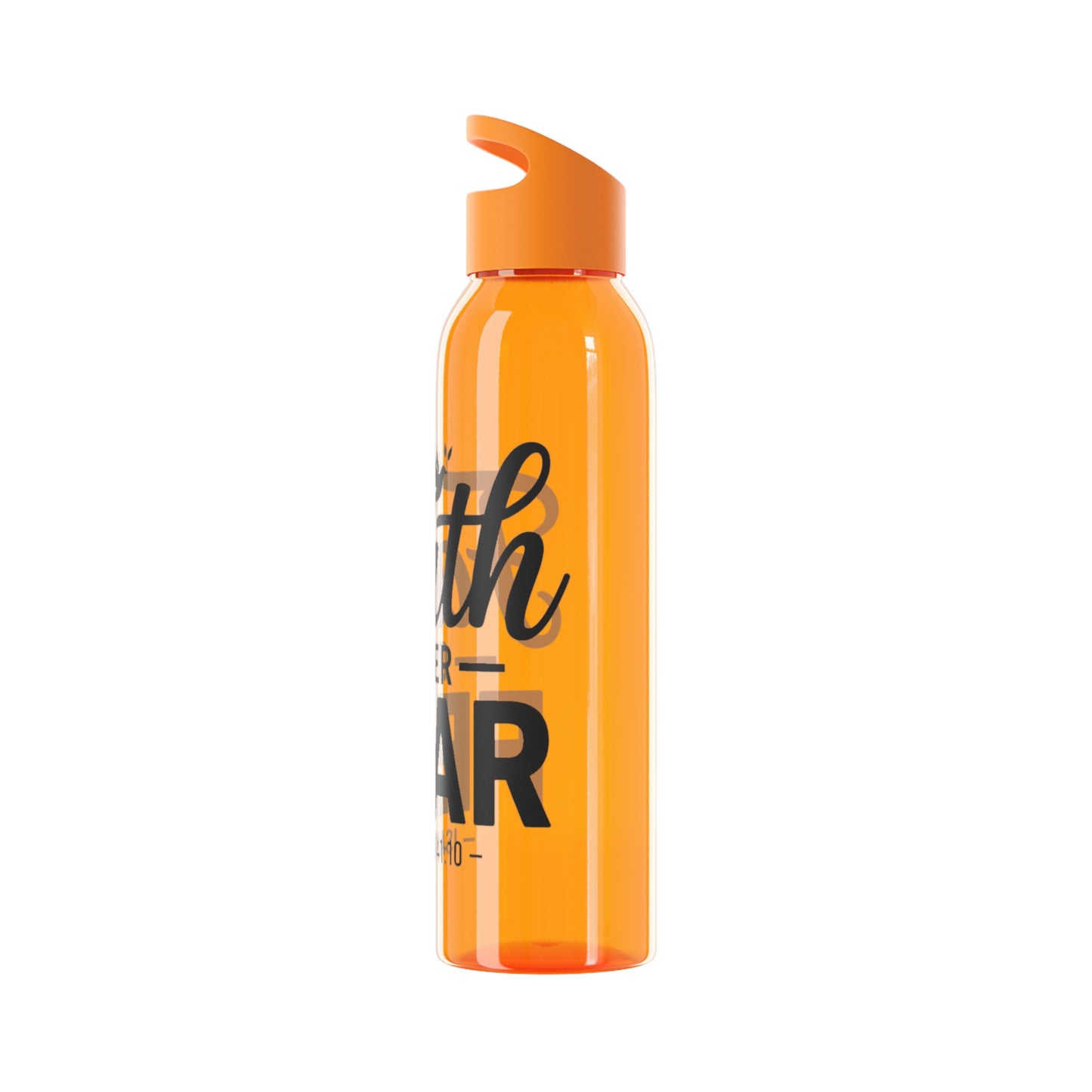 Faith Over Fear Water Bottle — Inspirational Isaiah 41:10 Stainless Bottle