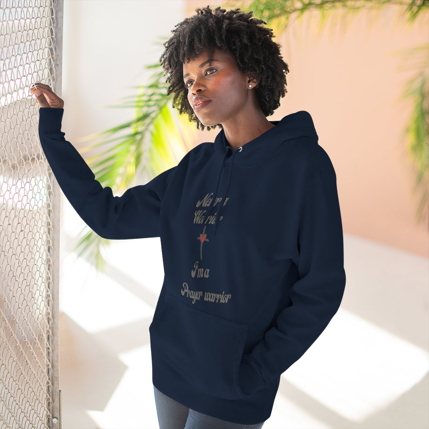 Prayer Warrior Hoodie — "I'm a Prayer Warrior" Christian Faith Pullover