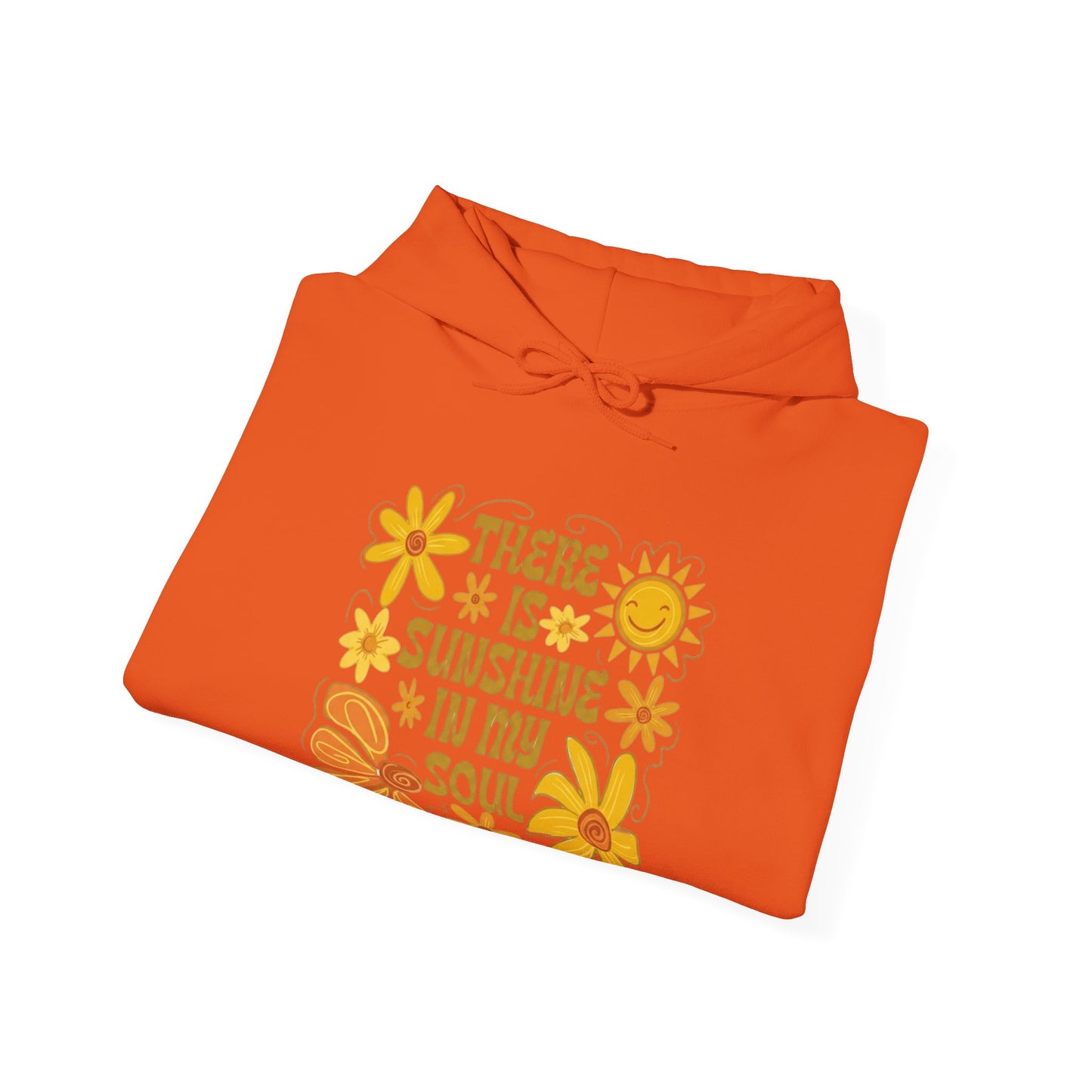 There Is Sunshine In My Soul Hoodie — Retro Floral Positive Quote Sweatshirt