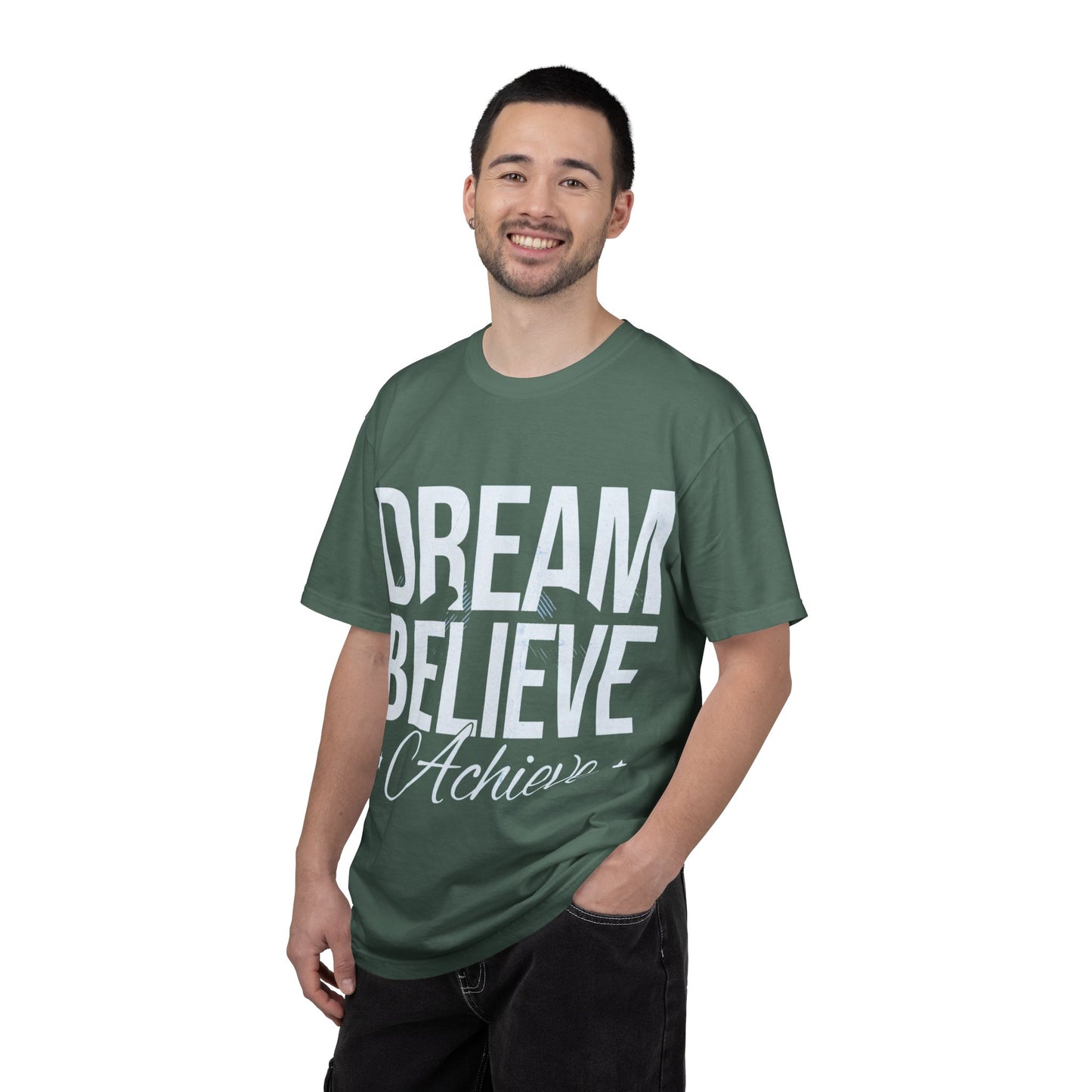 Dream Believe Inspire T-Shirt — Minimal Inspirational Graphic Tee