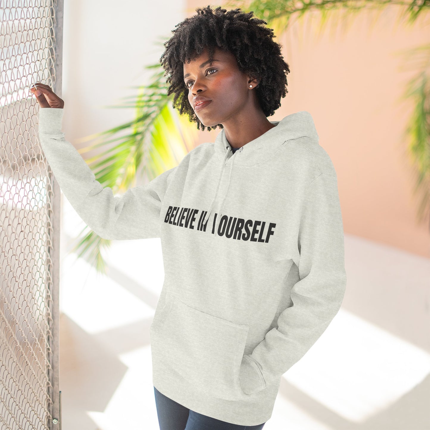 Believe In Yourself Hoodie — Minimal Motivational Pullover