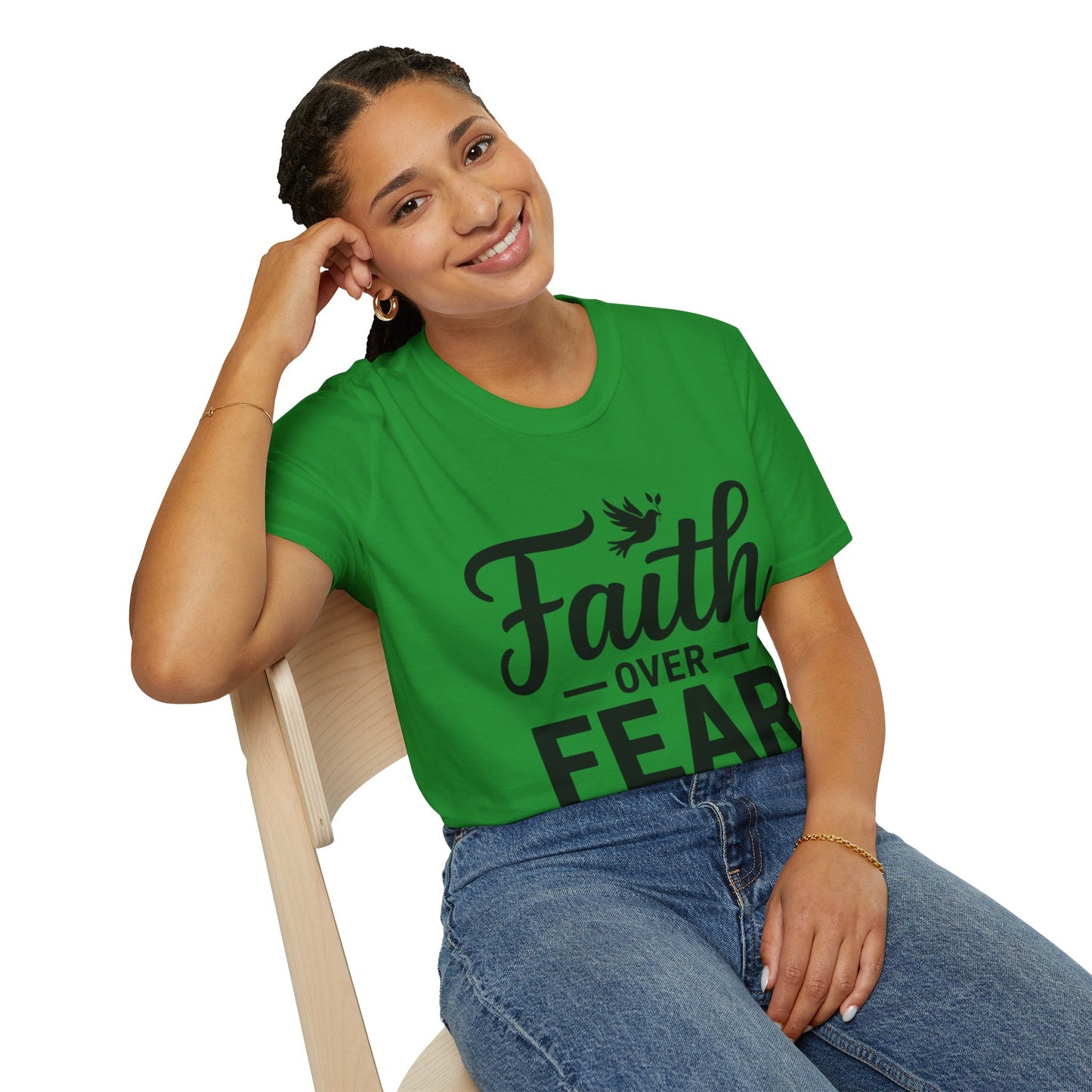 Faith Over Fear T-Shirt — Isaiah 41:10 Christian Inspirational Tee