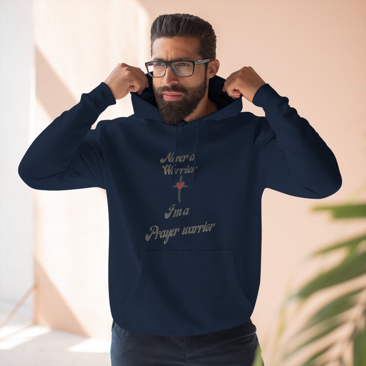 Prayer Warrior Hoodie — "I'm a Prayer Warrior" Christian Faith Pullover