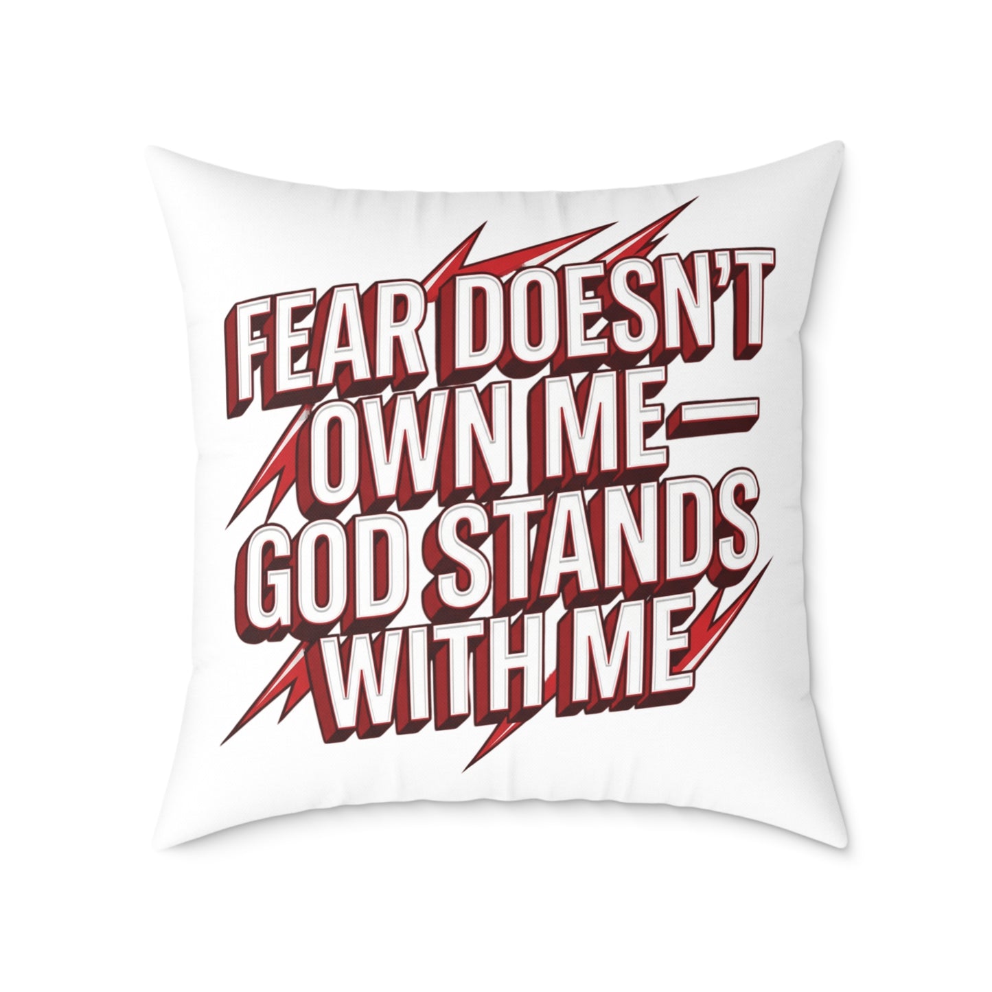 Square Poly Canvas Pillow — Durable Decorative Throw Pillow