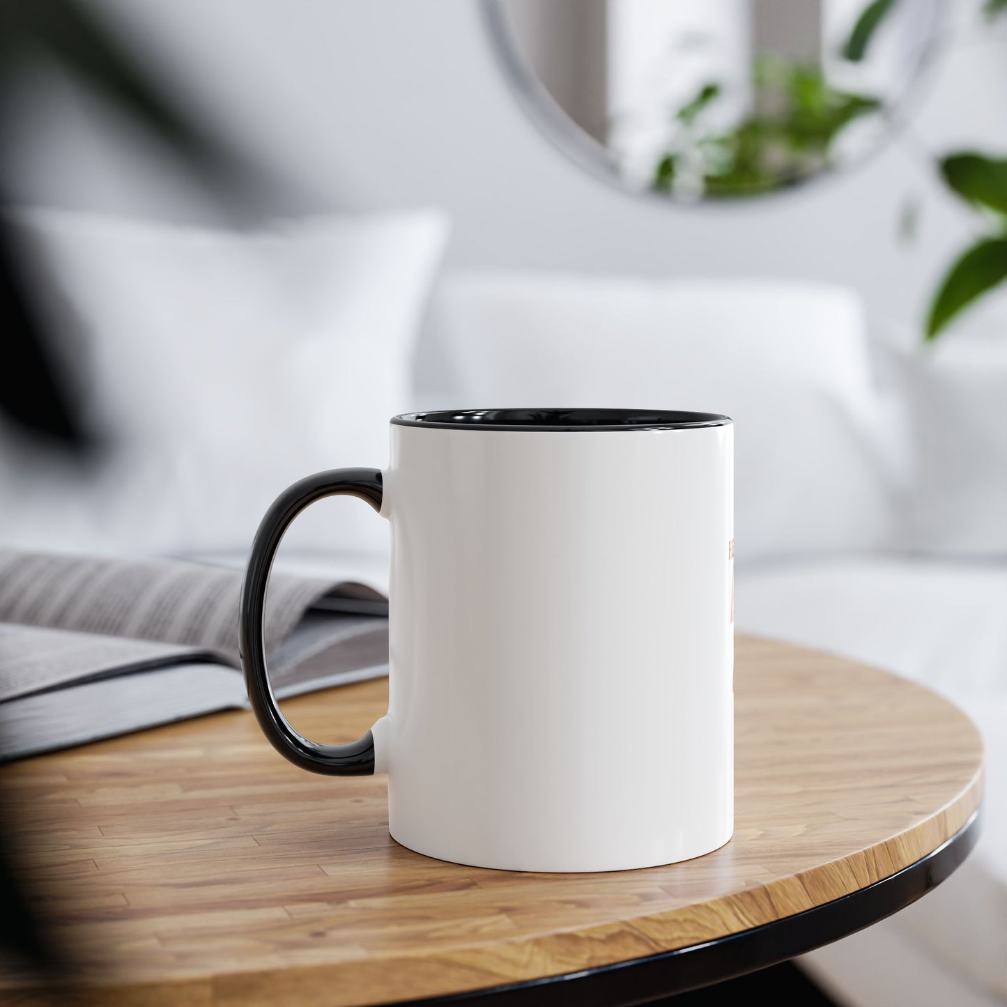 Christian Coffee Mug - "He Will Give You Beauty for Your Ashes" Isaiah 61:3 (Two-Tone 11oz)