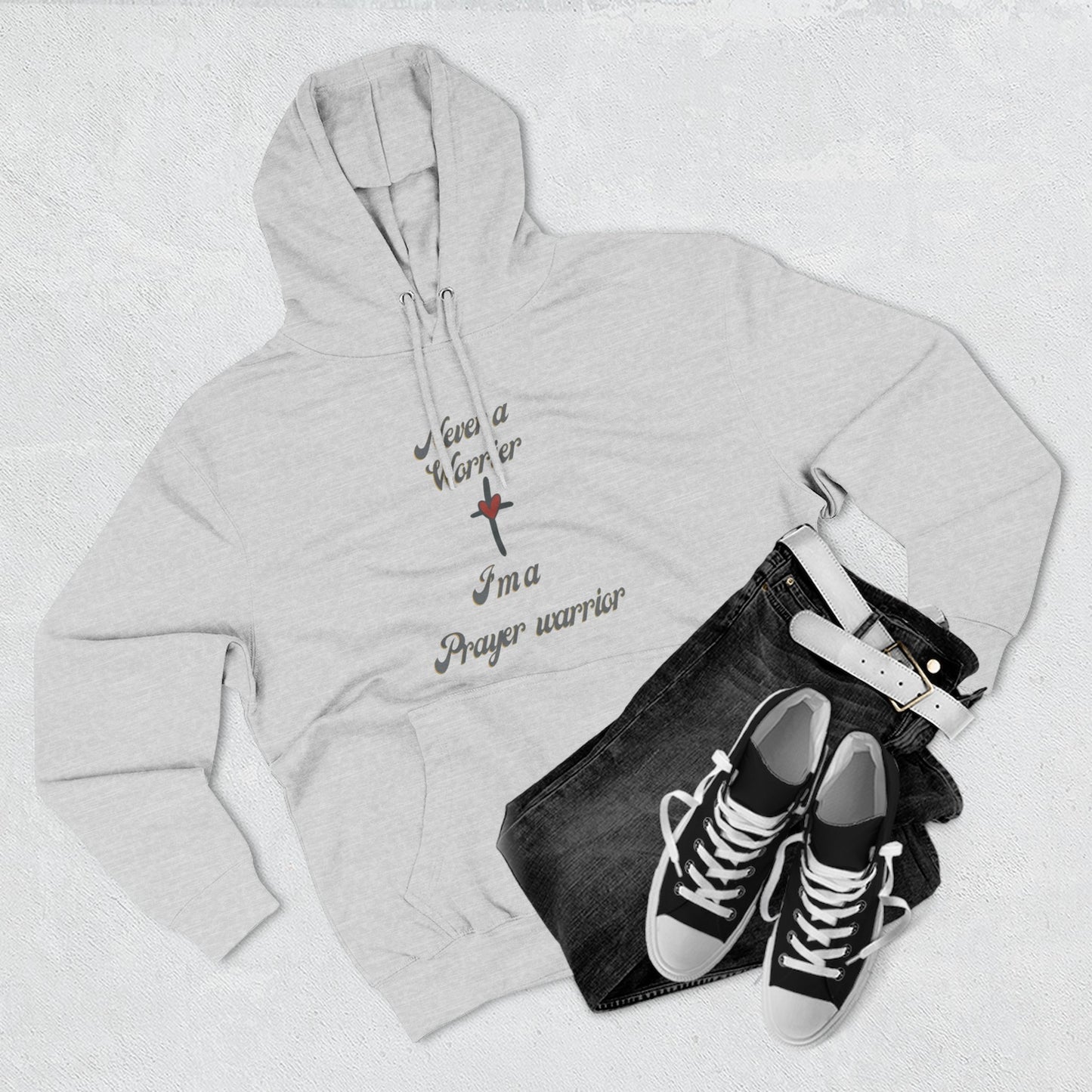 Prayer Warrior Hoodie — "I'm a Prayer Warrior" Christian Faith Pullover