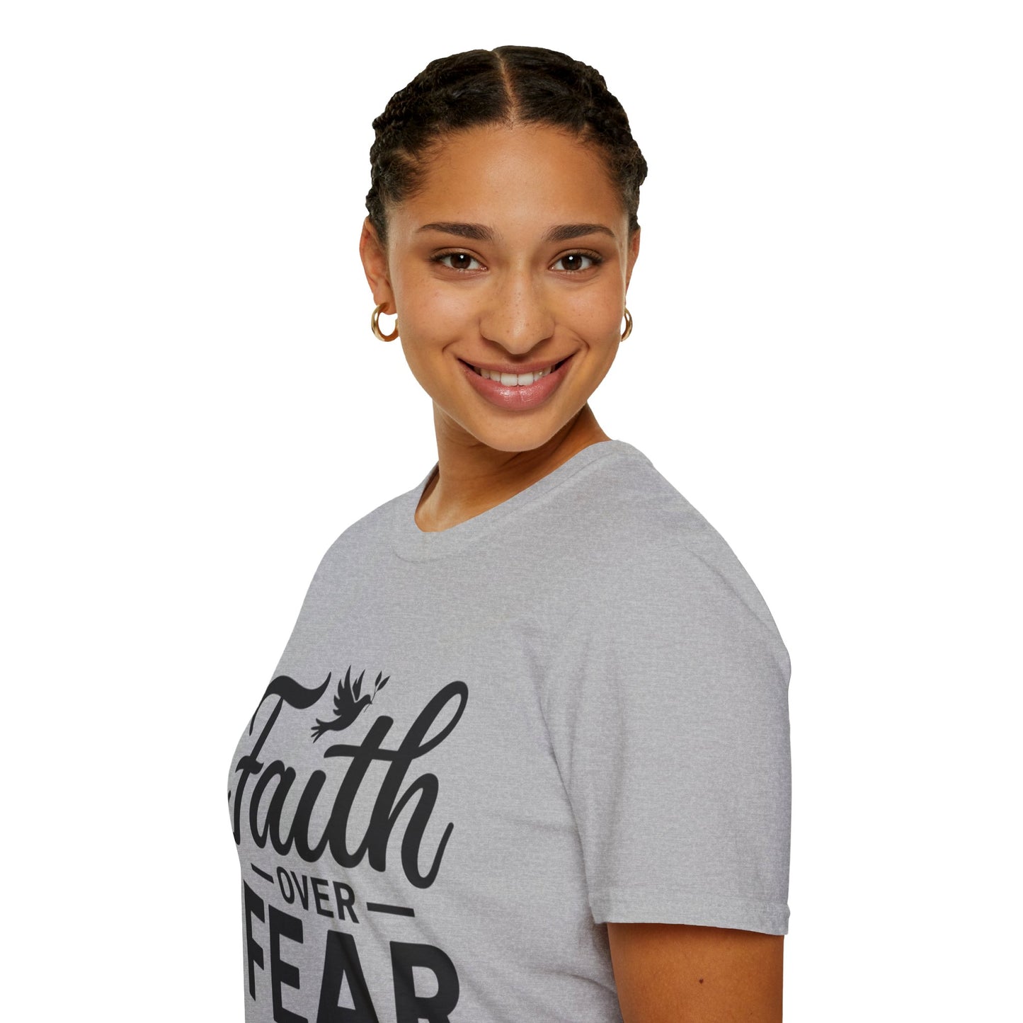 Faith Over Fear T-Shirt — Isaiah 41:10 Christian Inspirational Tee