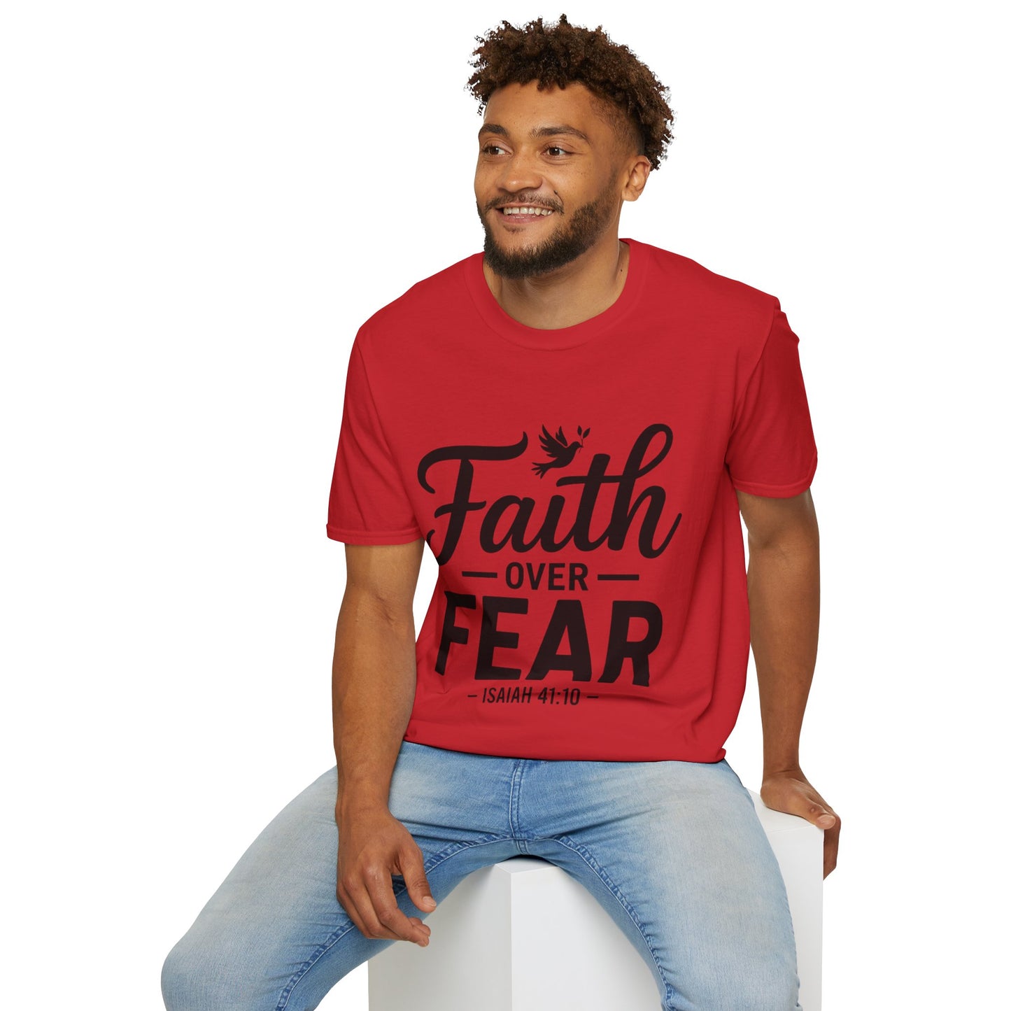 Faith Over Fear T-Shirt — Isaiah 41:10 Christian Inspirational Tee