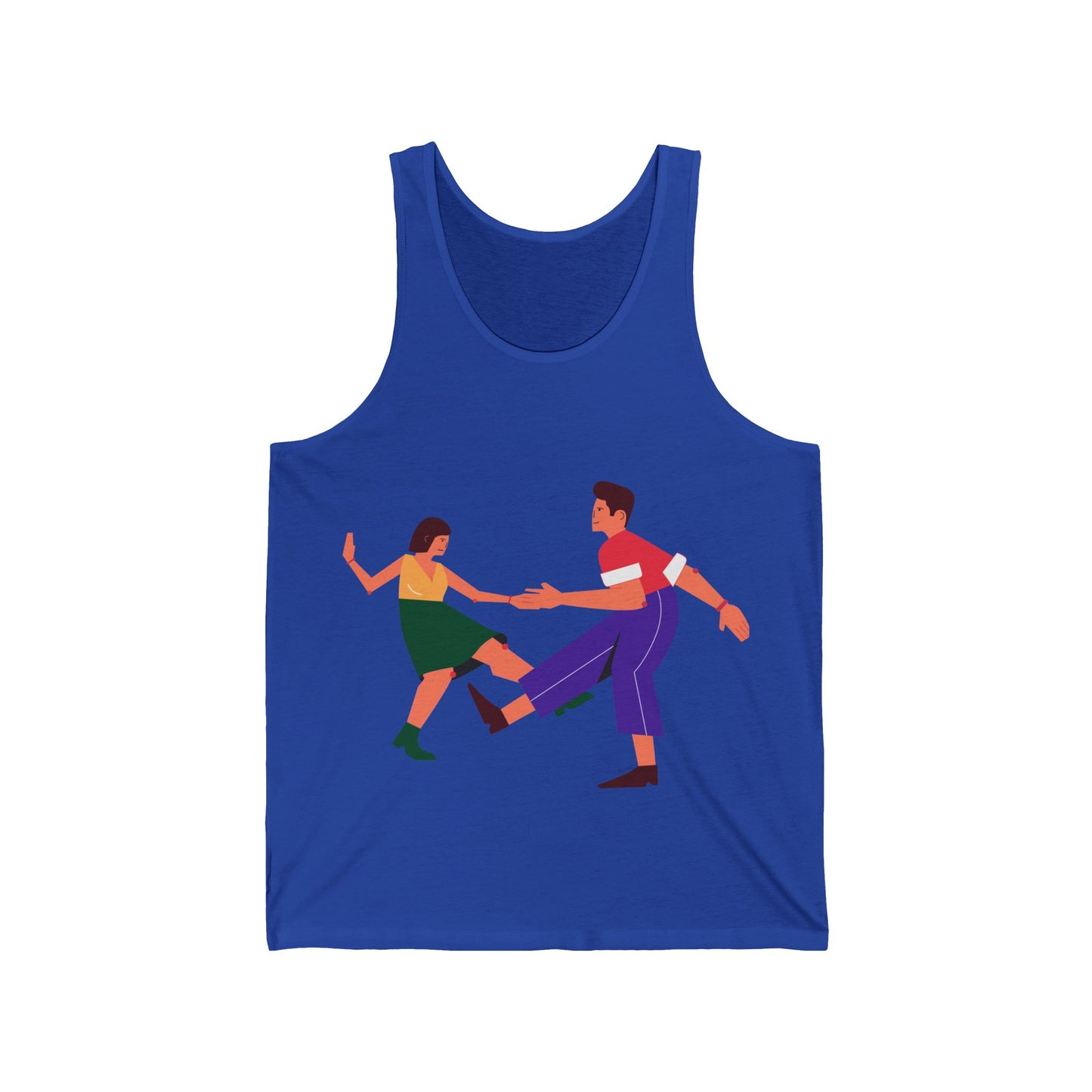Dance Partners Tank Top – Retro Swing Dancing Couple Graphic