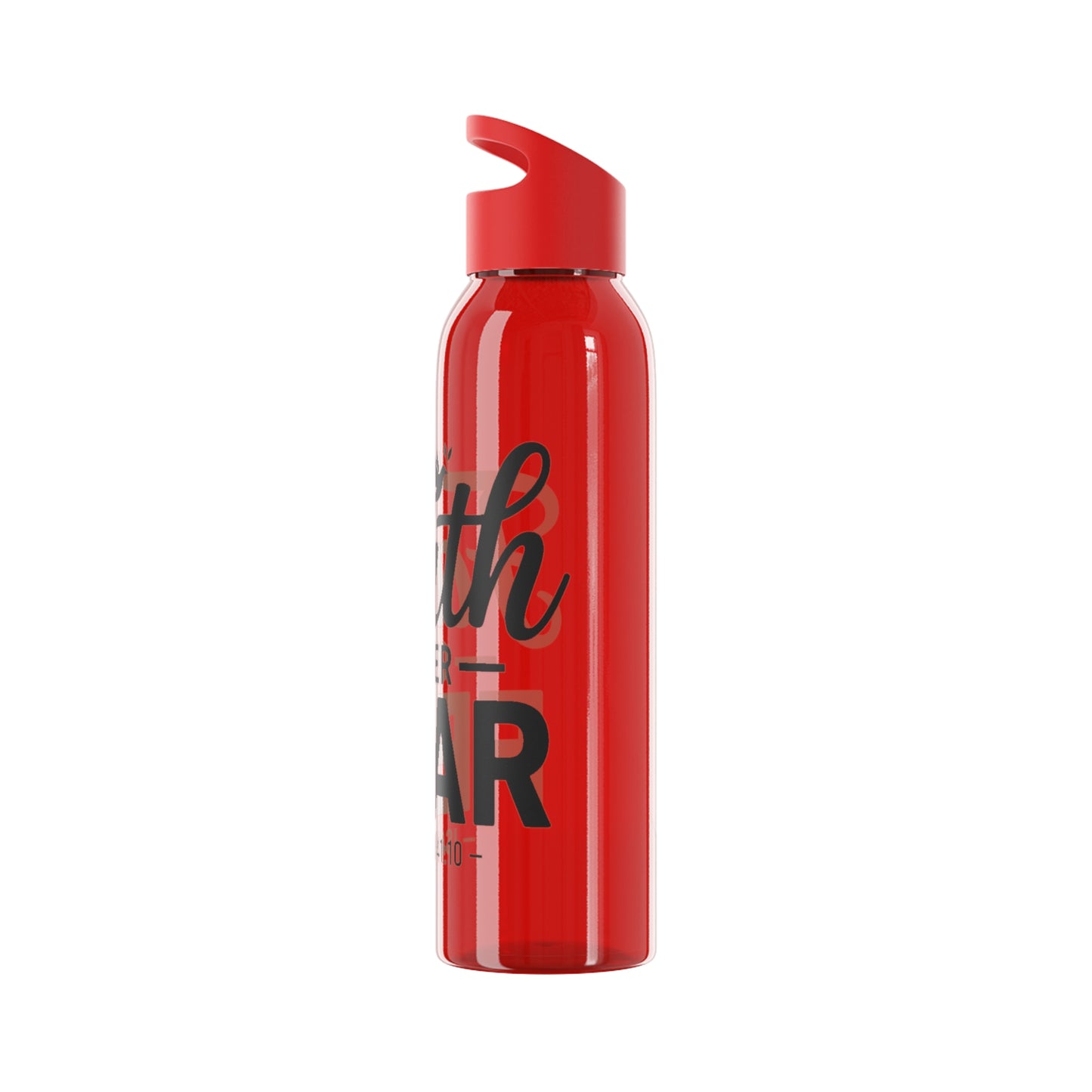 Faith Over Fear Water Bottle — Inspirational Isaiah 41:10 Stainless Bottle