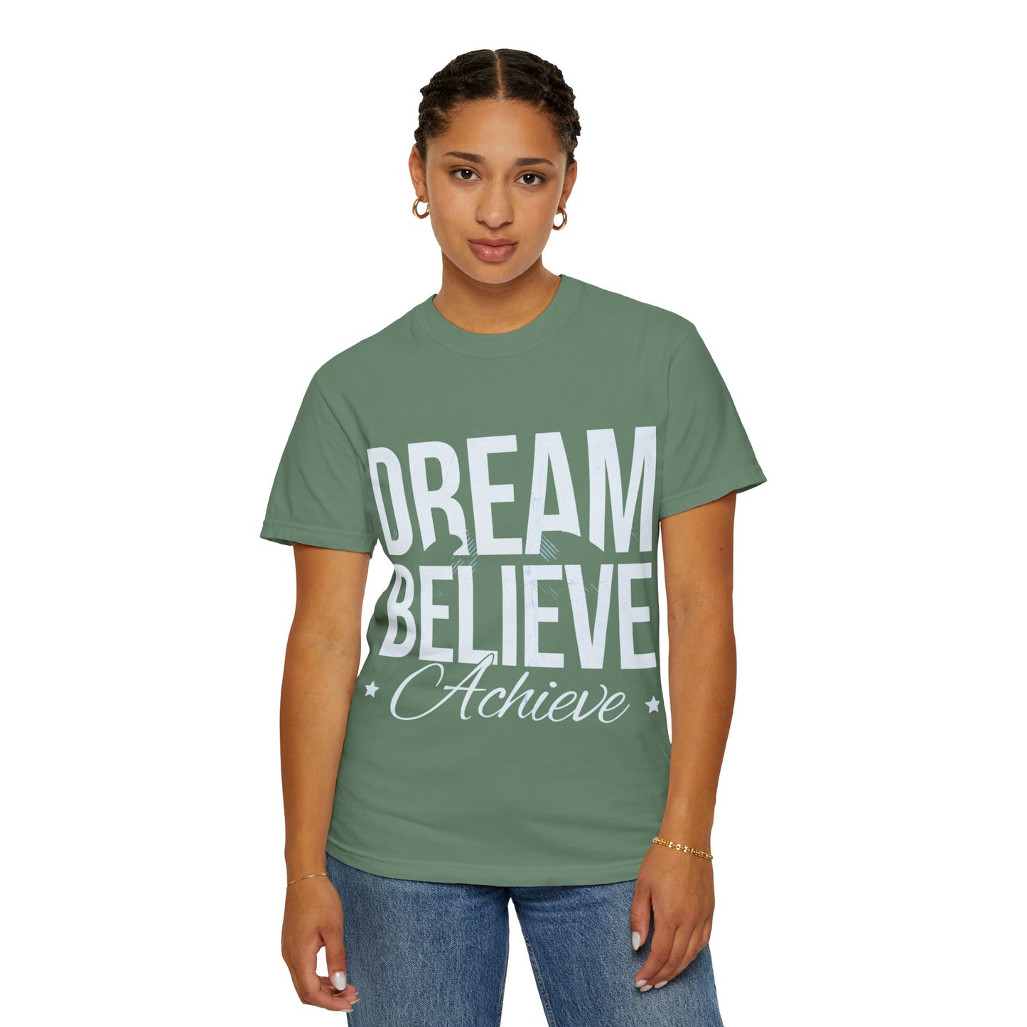 Dream Believe Inspire T-Shirt — Minimal Inspirational Graphic Tee