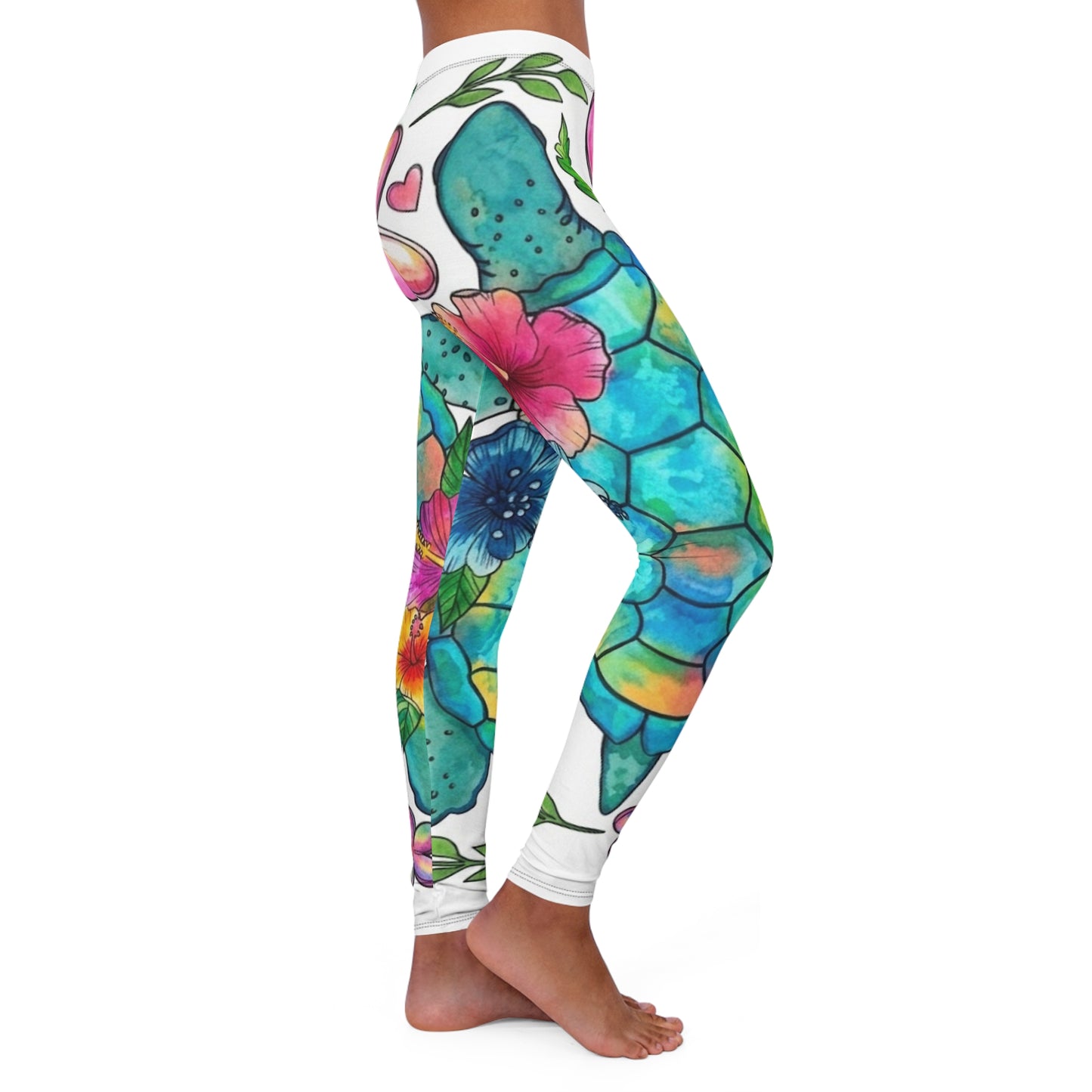 Leggings — Women's Bright Tropical Yoga Leggings