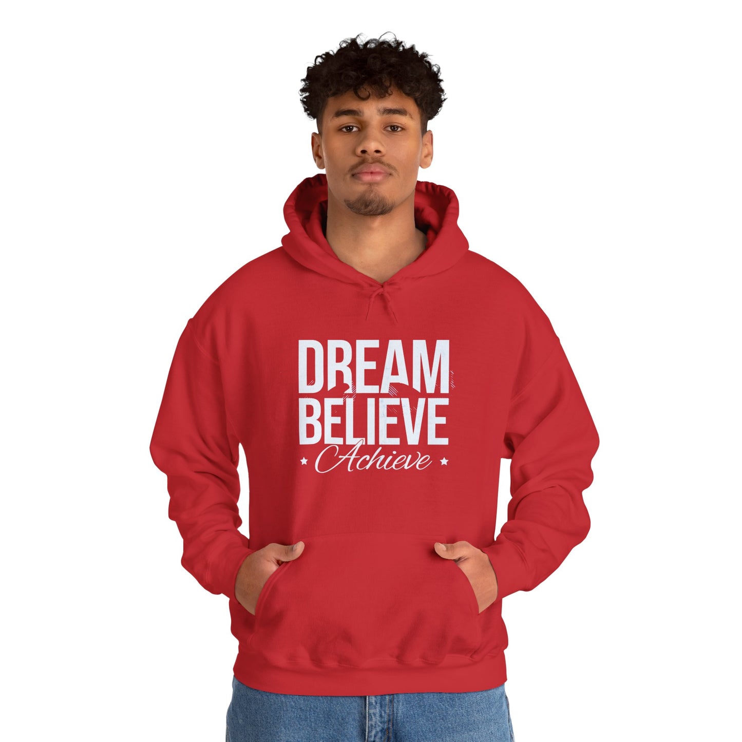 Dream Believe Achieve Hoodie — Motivational Pullover for Goal-Getters