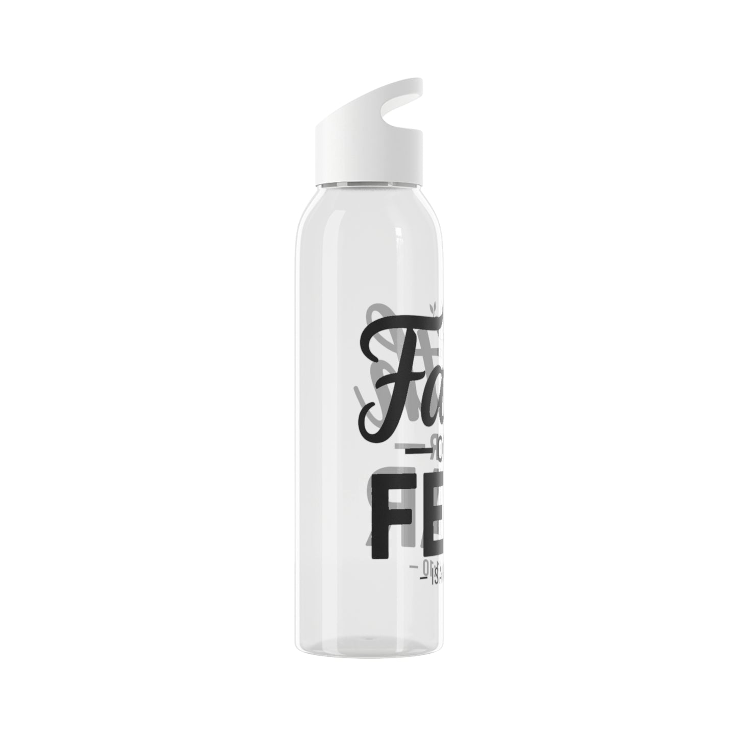 Faith Over Fear Water Bottle — Inspirational Isaiah 41:10 Stainless Bottle
