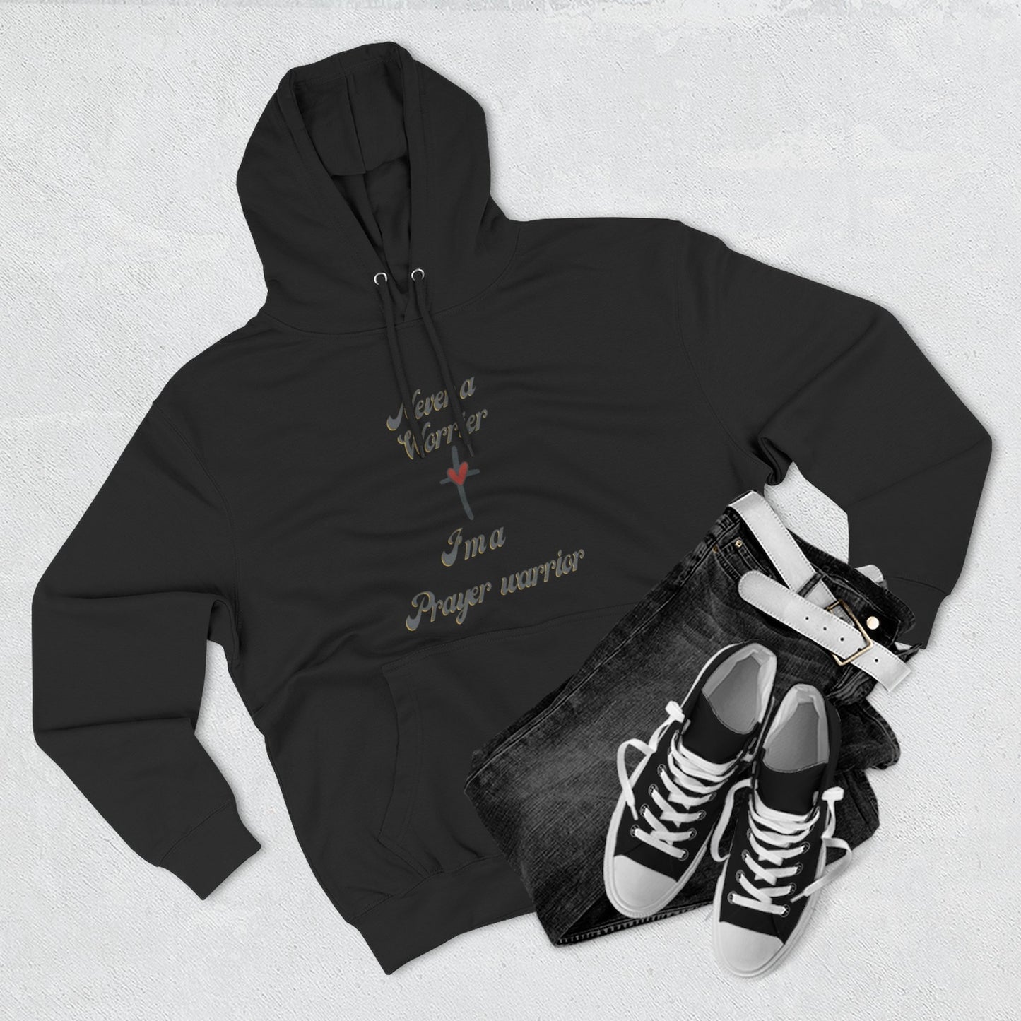 Prayer Warrior Hoodie — "I'm a Prayer Warrior" Christian Faith Pullover