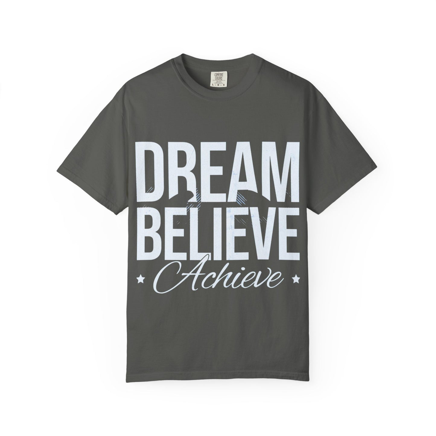 Dream Believe Inspire T-Shirt — Minimal Inspirational Graphic Tee