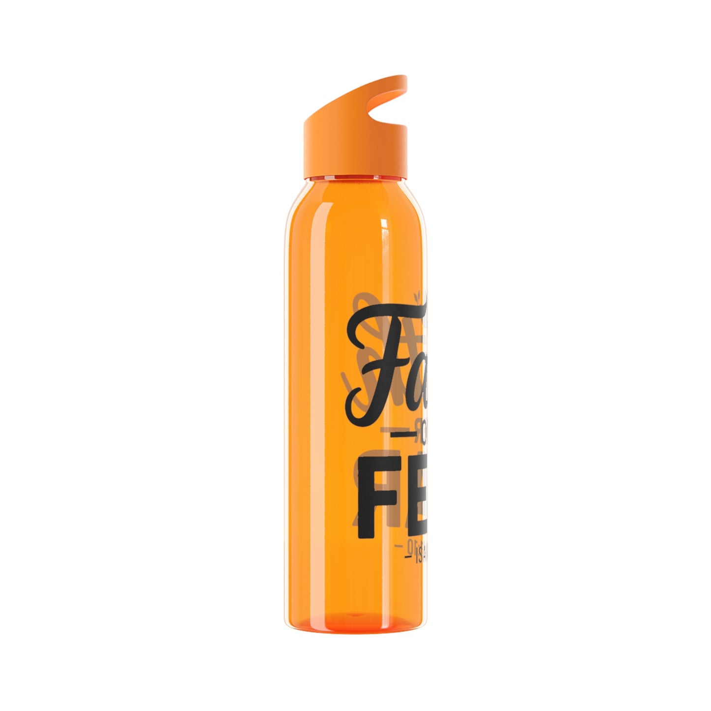 Faith Over Fear Water Bottle — Inspirational Isaiah 41:10 Stainless Bottle