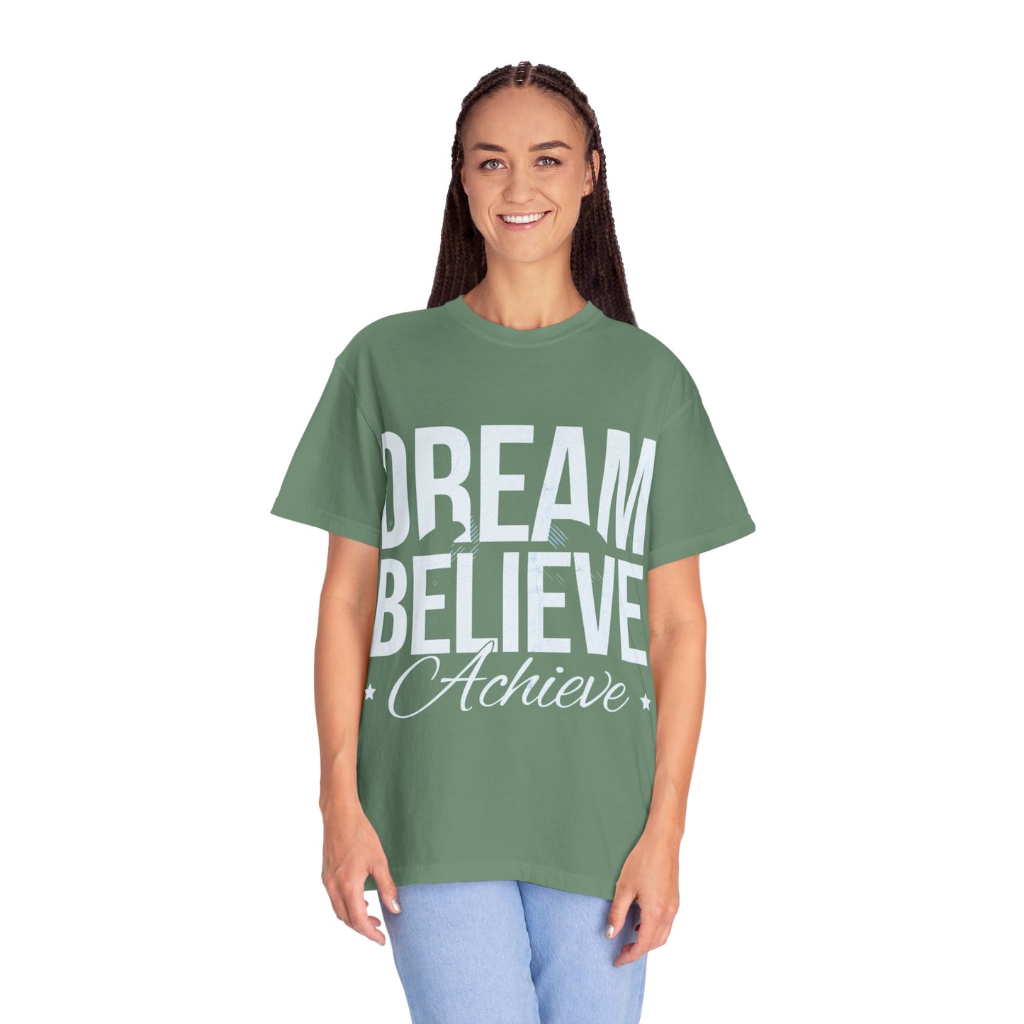 Dream Believe Inspire T-Shirt — Minimal Inspirational Graphic Tee