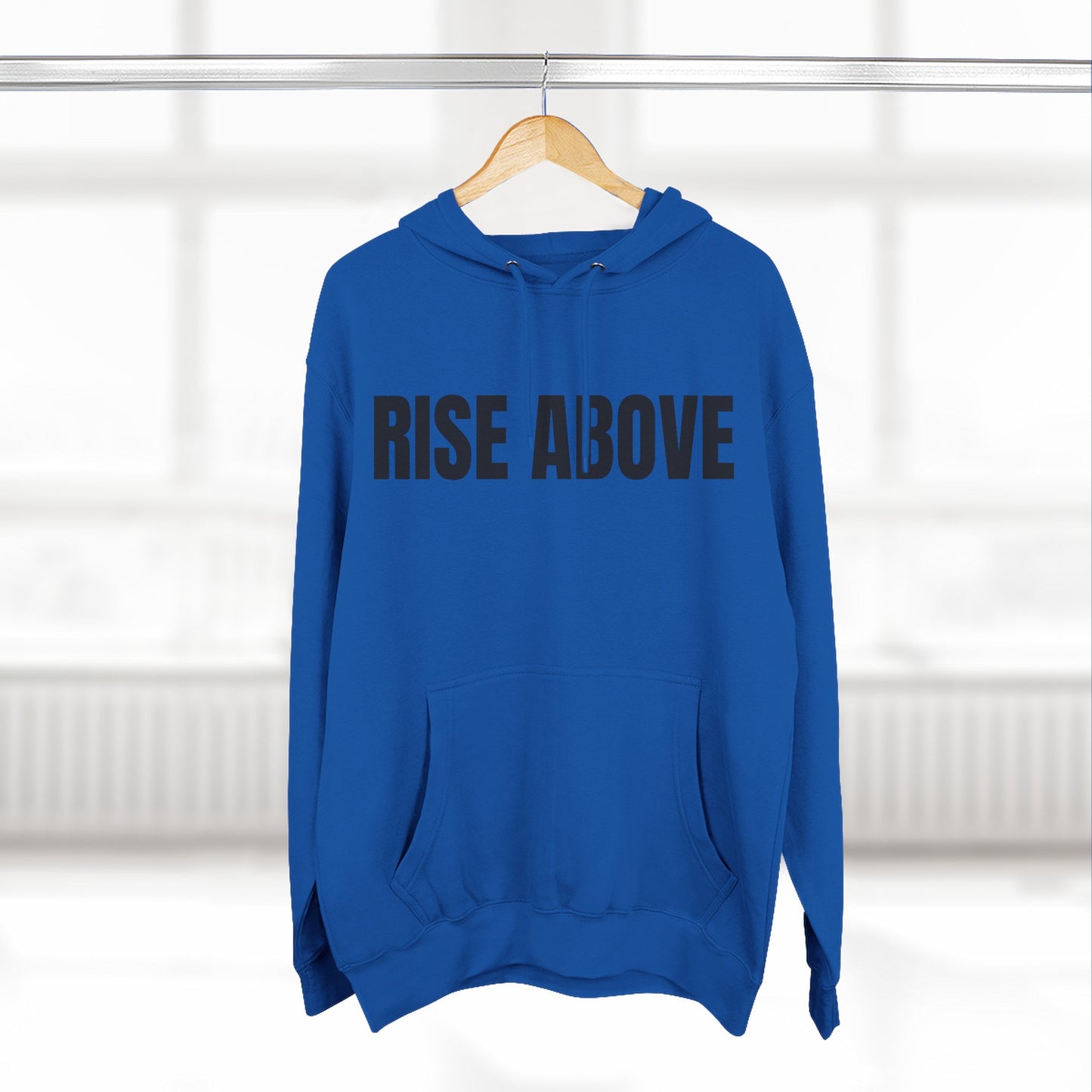 Rise Above Hoodie — Motivational Fleece Pullover