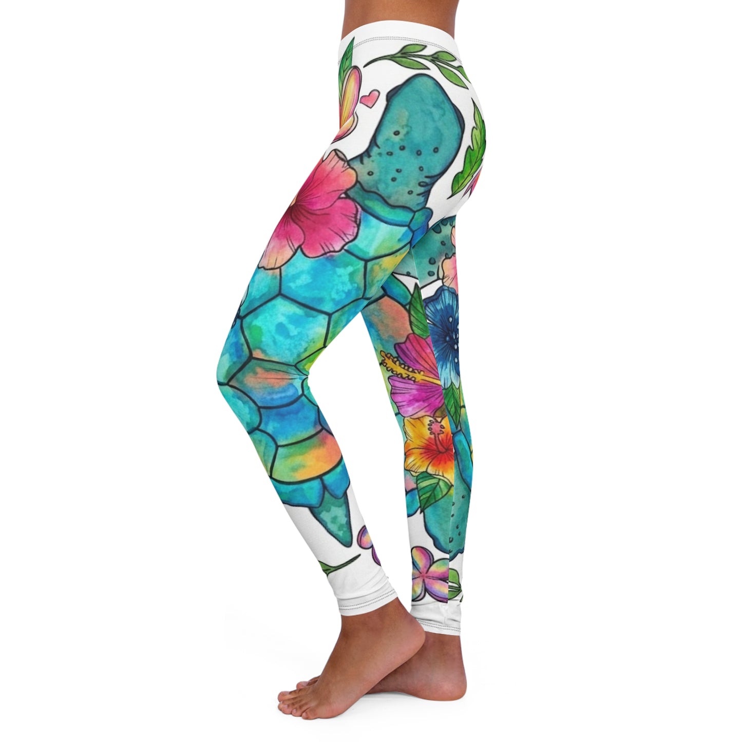 Leggings — Women's Bright Tropical Yoga Leggings