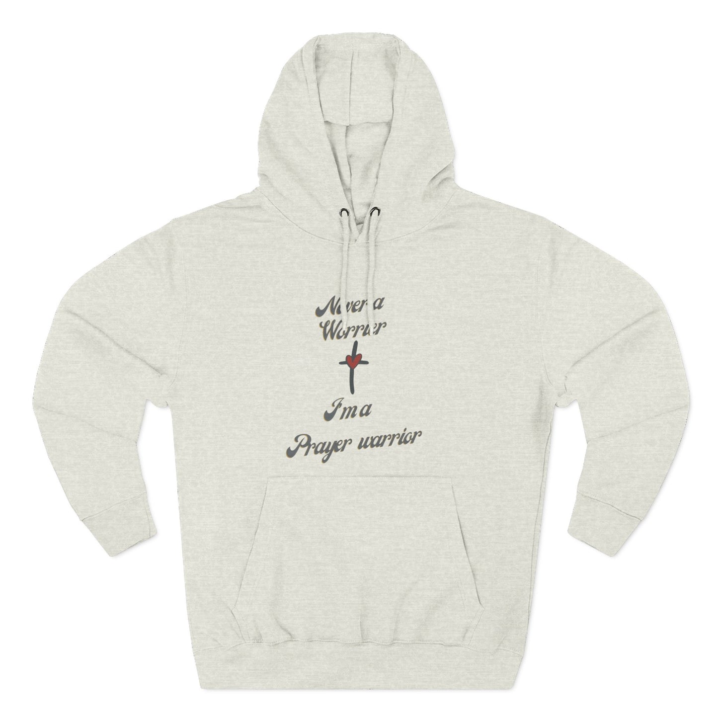 Prayer Warrior Hoodie — "I'm a Prayer Warrior" Christian Faith Pullover