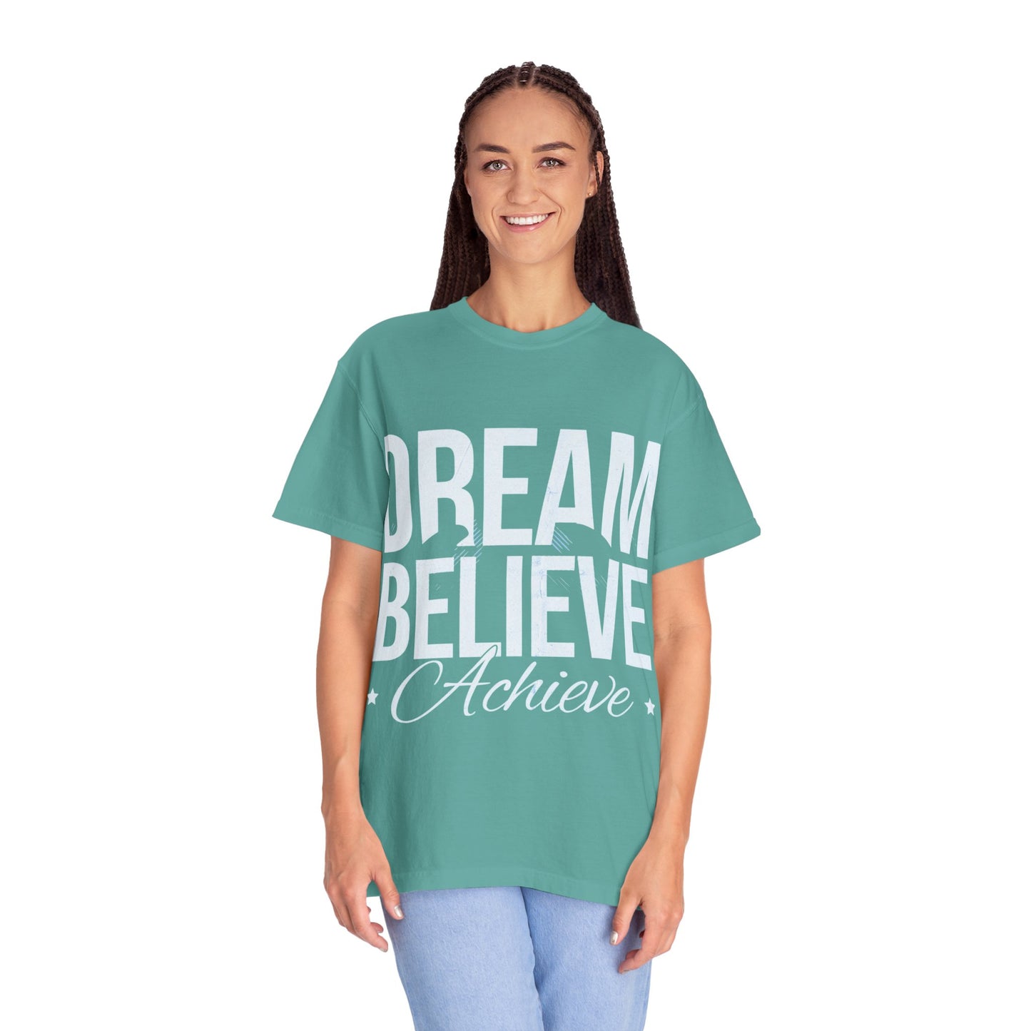 Dream Believe Inspire T-Shirt — Minimal Inspirational Graphic Tee