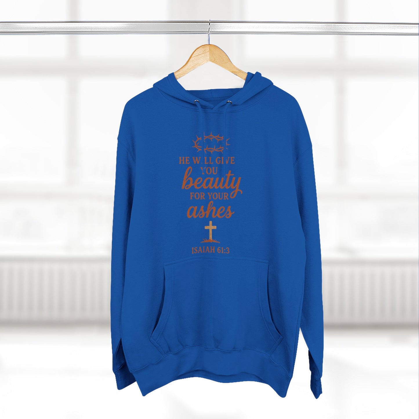 Isaiah 61:3 'Beauty for Ashes' Christian Hoodie