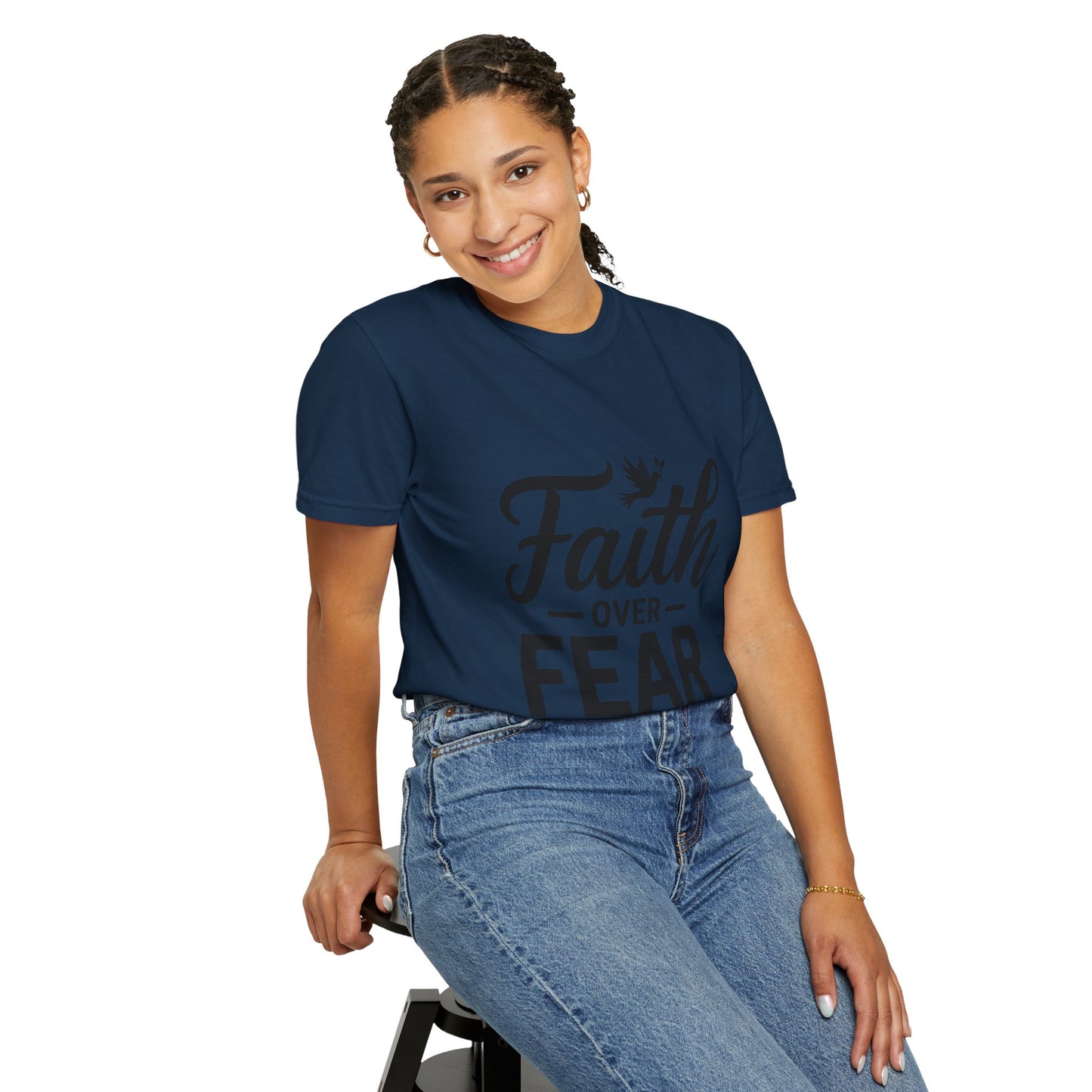 Faith Over Fear T-Shirt — Isaiah 41:10 Inspirational Christian Tee