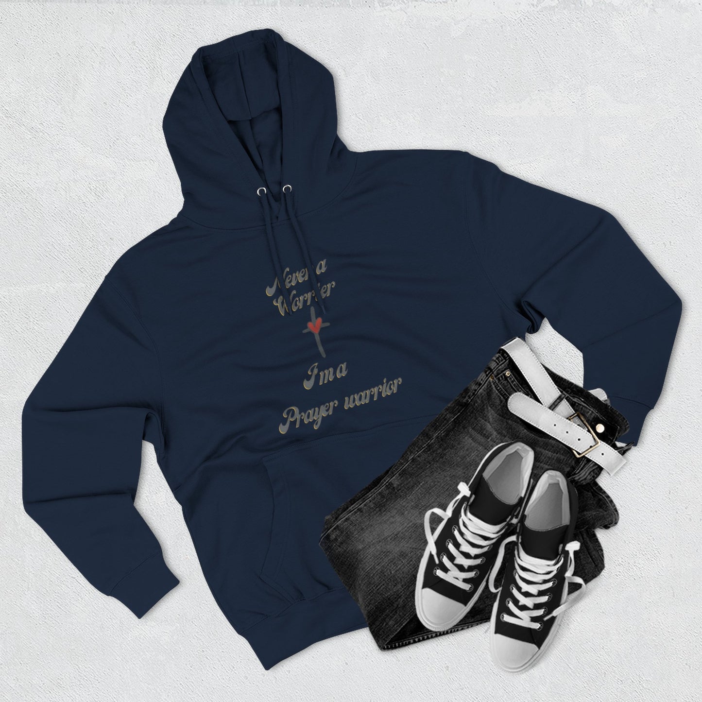 Prayer Warrior Hoodie — "I'm a Prayer Warrior" Christian Faith Pullover