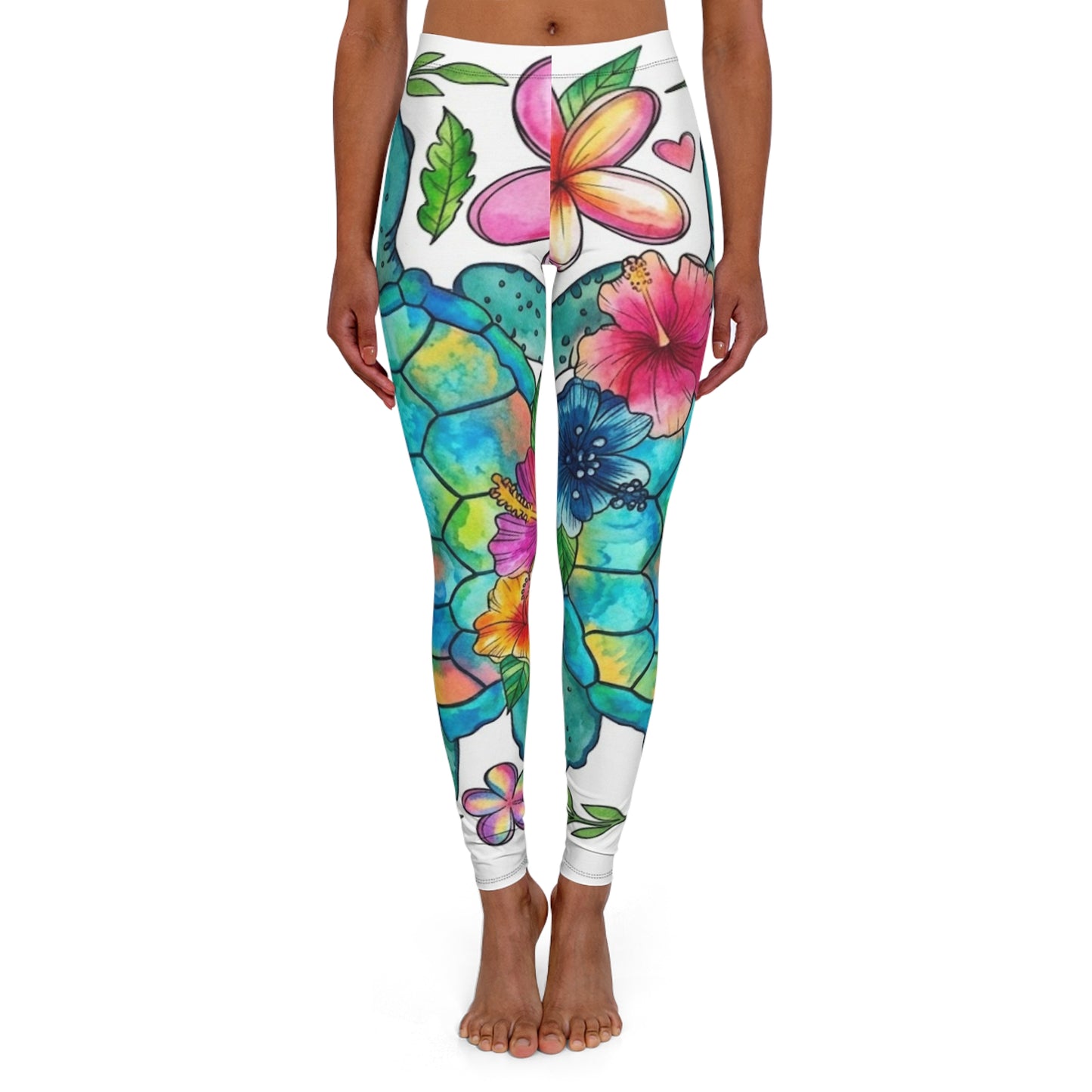 Leggings — Women's Bright Tropical Yoga Leggings