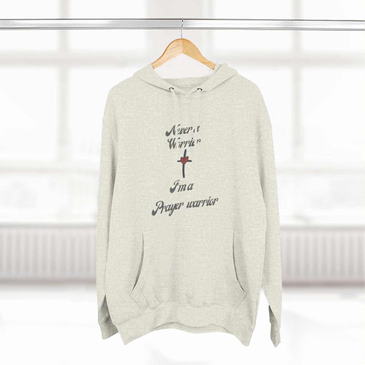 Prayer Warrior Hoodie — "I'm a Prayer Warrior" Christian Faith Pullover