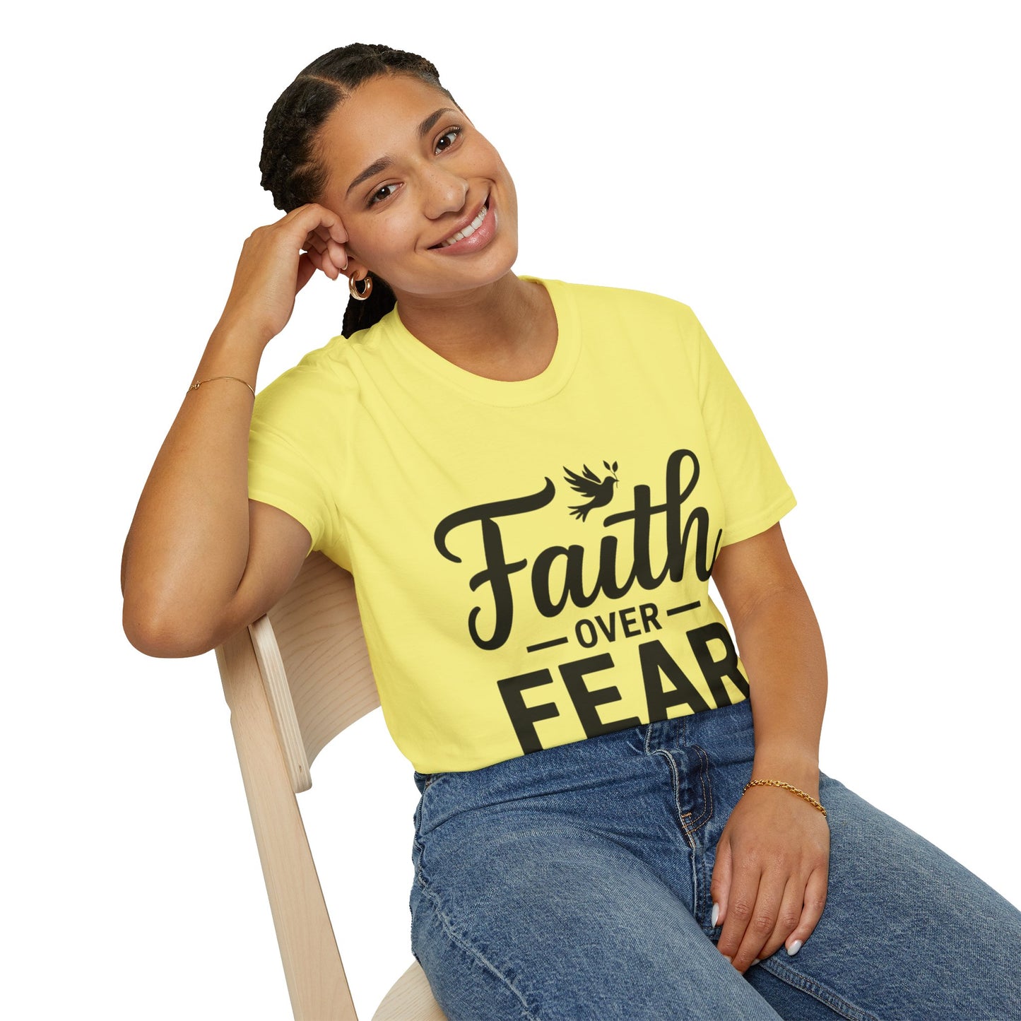 Faith Over Fear T-Shirt — Isaiah 41:10 Christian Inspirational Tee