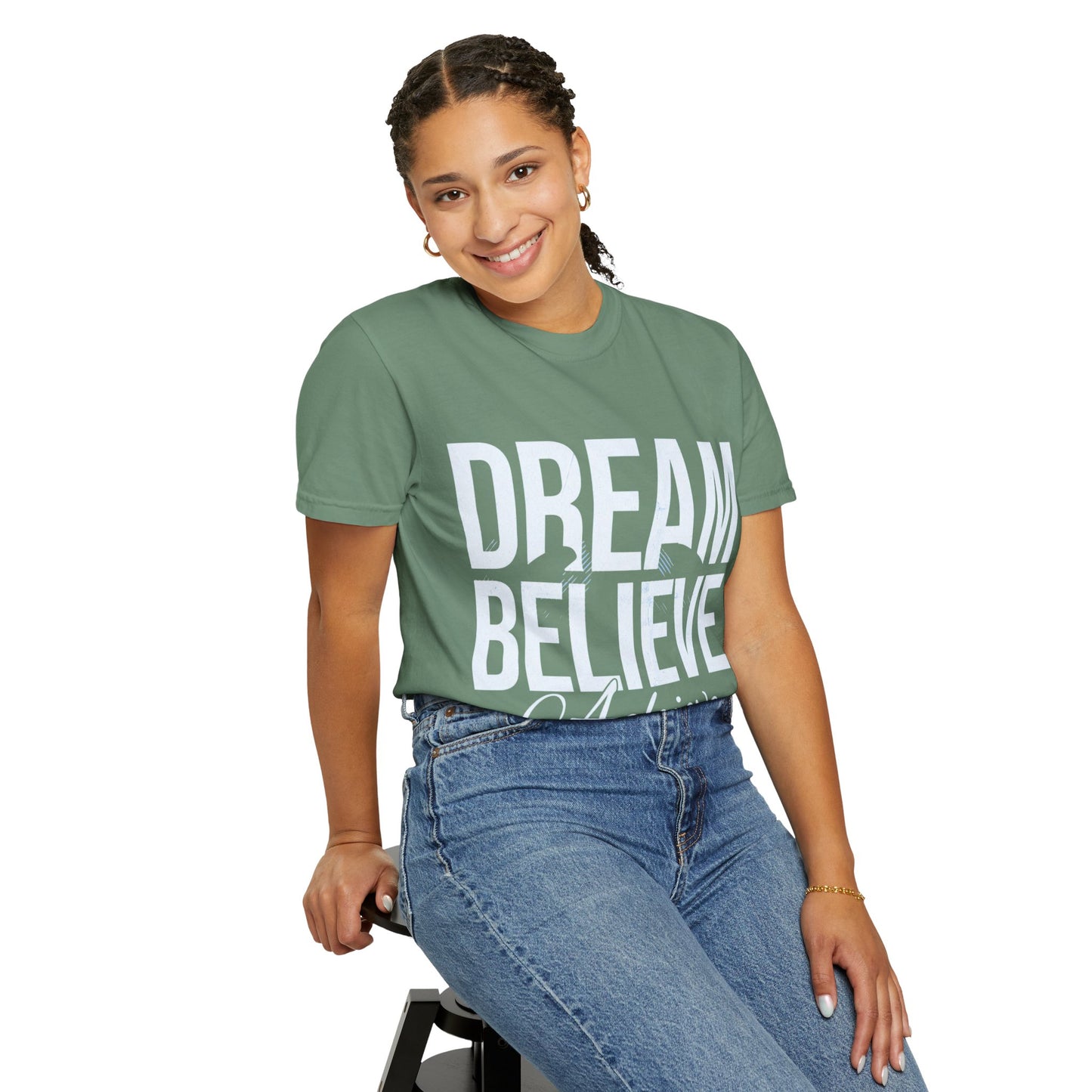 Dream Believe Inspire T-Shirt — Minimal Inspirational Graphic Tee