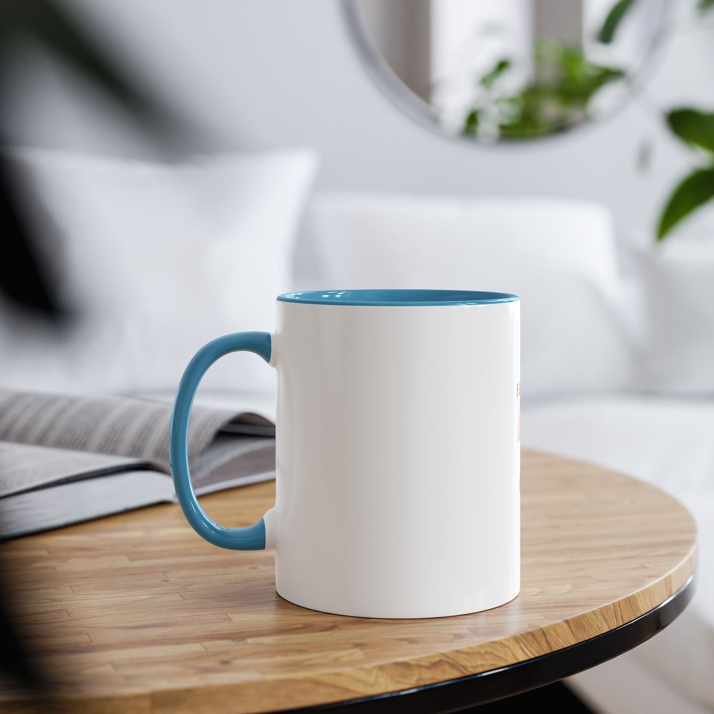Christian Coffee Mug - "He Will Give You Beauty for Your Ashes" Isaiah 61:3 (Two-Tone 11oz)