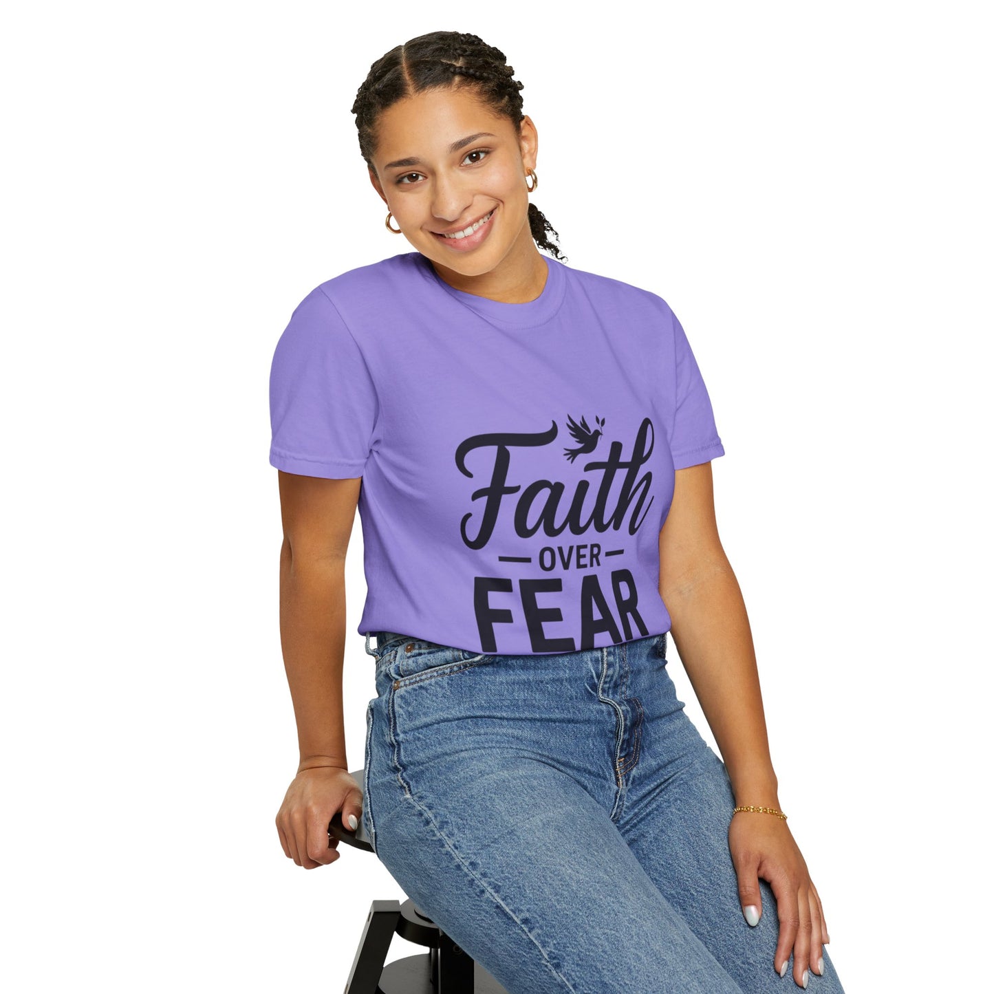 Faith Over Fear T-Shirt — Isaiah 41:10 Inspirational Christian Tee