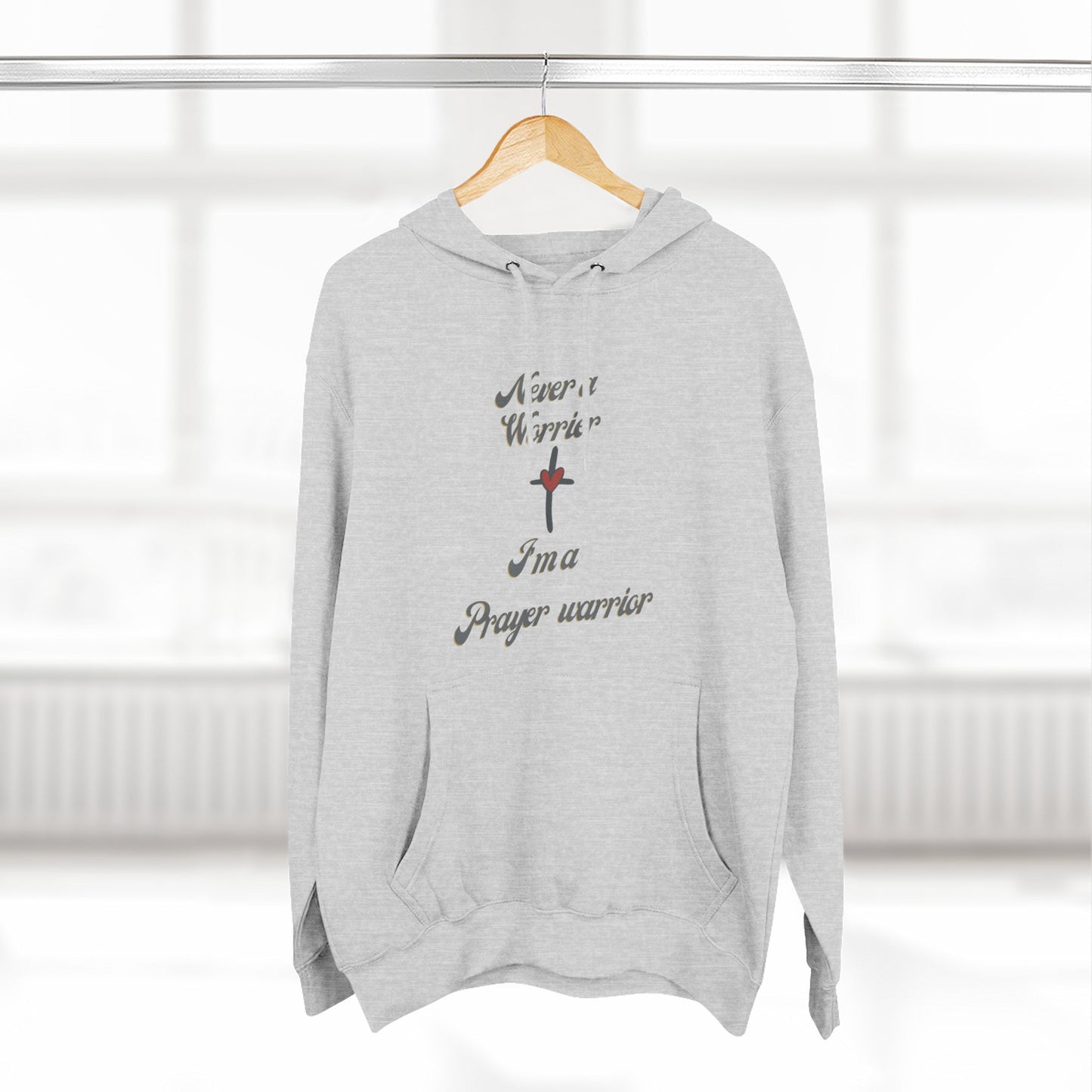 Prayer Warrior Hoodie — "I'm a Prayer Warrior" Christian Faith Pullover