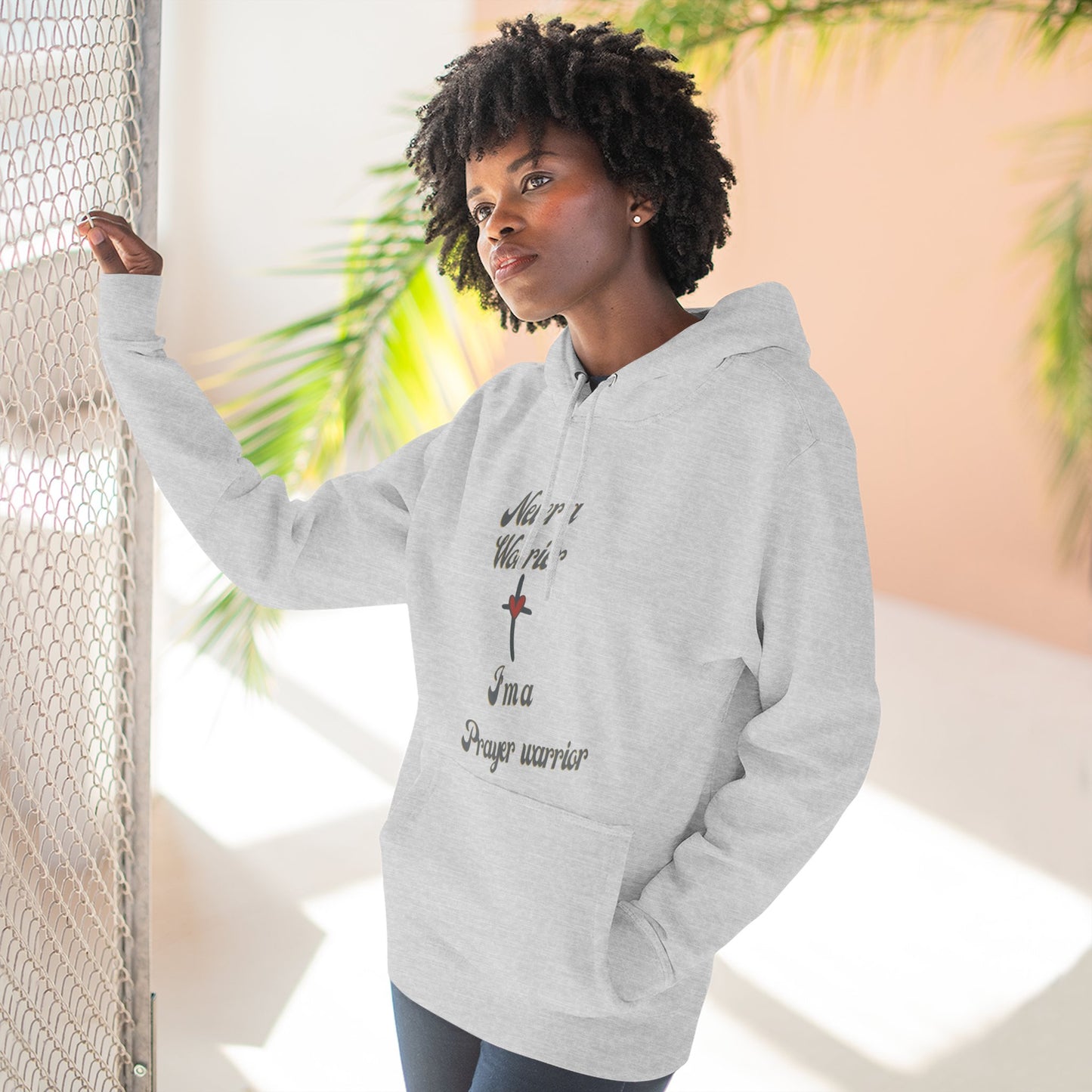 Prayer Warrior Hoodie — "I'm a Prayer Warrior" Christian Faith Pullover