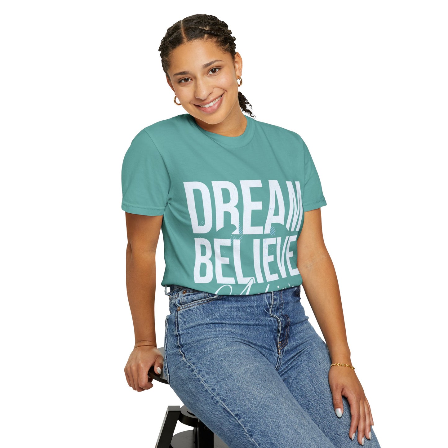 Dream Believe Inspire T-Shirt — Minimal Inspirational Graphic Tee