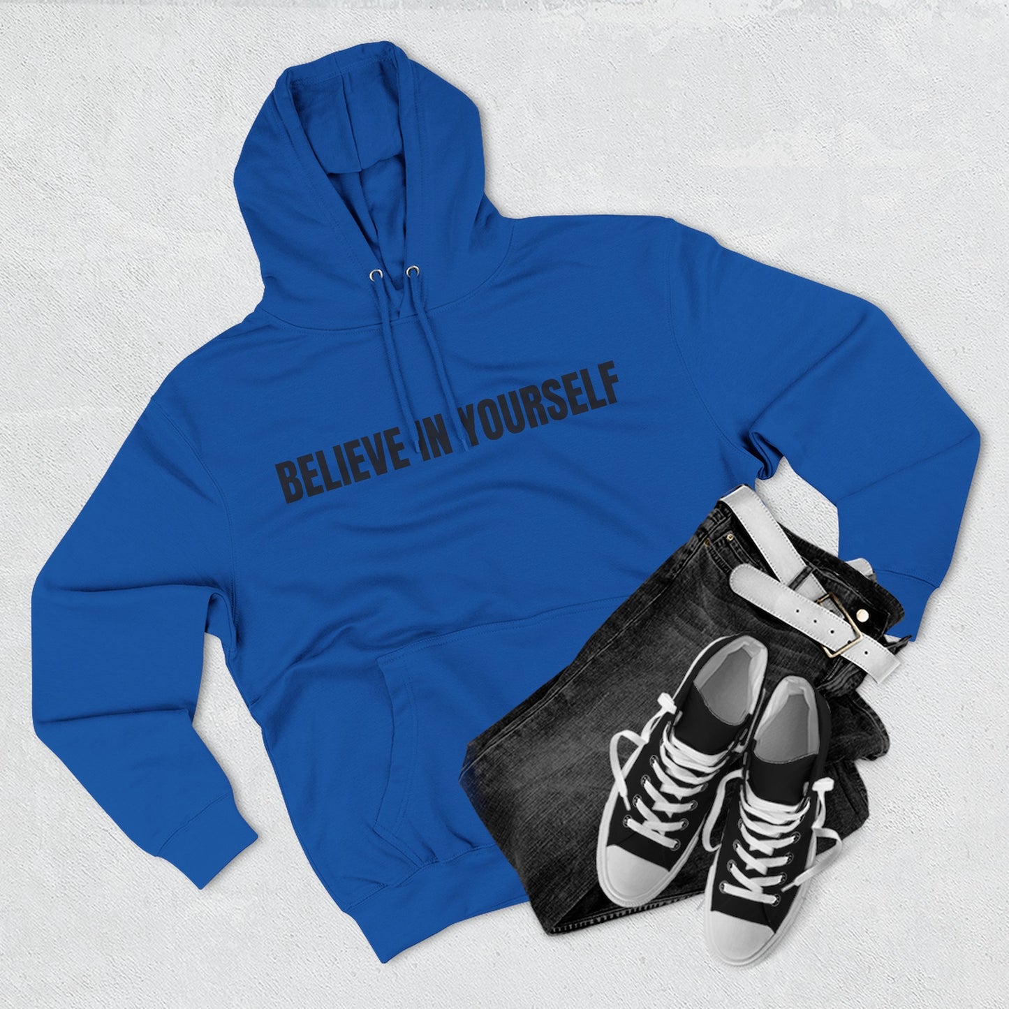 Believe In Yourself Hoodie — Minimal Motivational Pullover