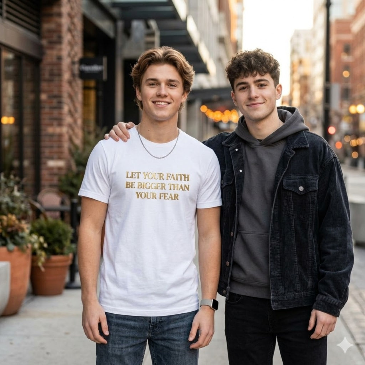 Youth Tee — "Let Your Faith Be Bigger Than Your Fear" Inspirational Kids T-Shirt