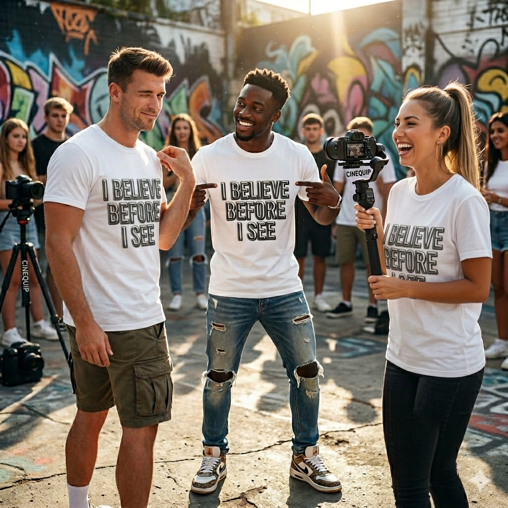 T-Shirt — "I Believe Before I See" Inspirational Graphic Tee