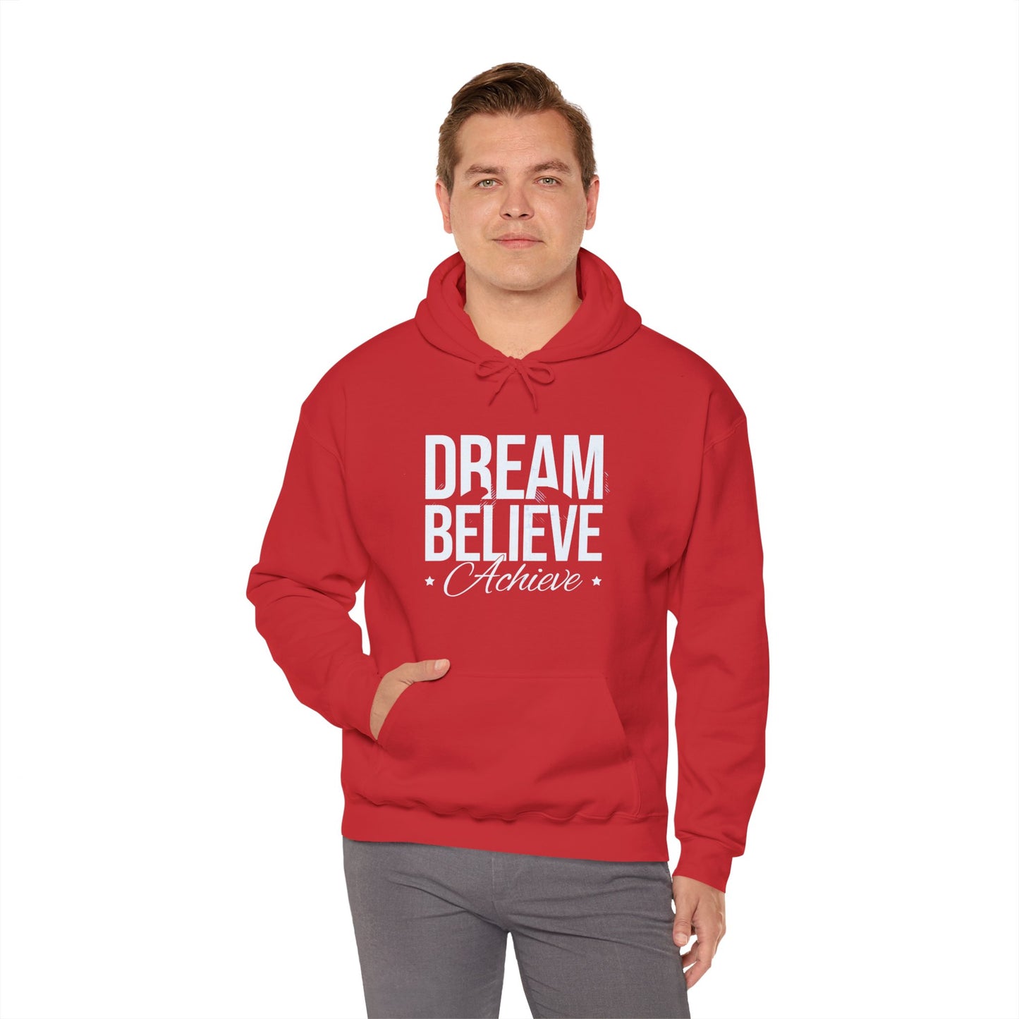 Dream Believe Achieve Hoodie — Motivational Pullover for Goal-Getters