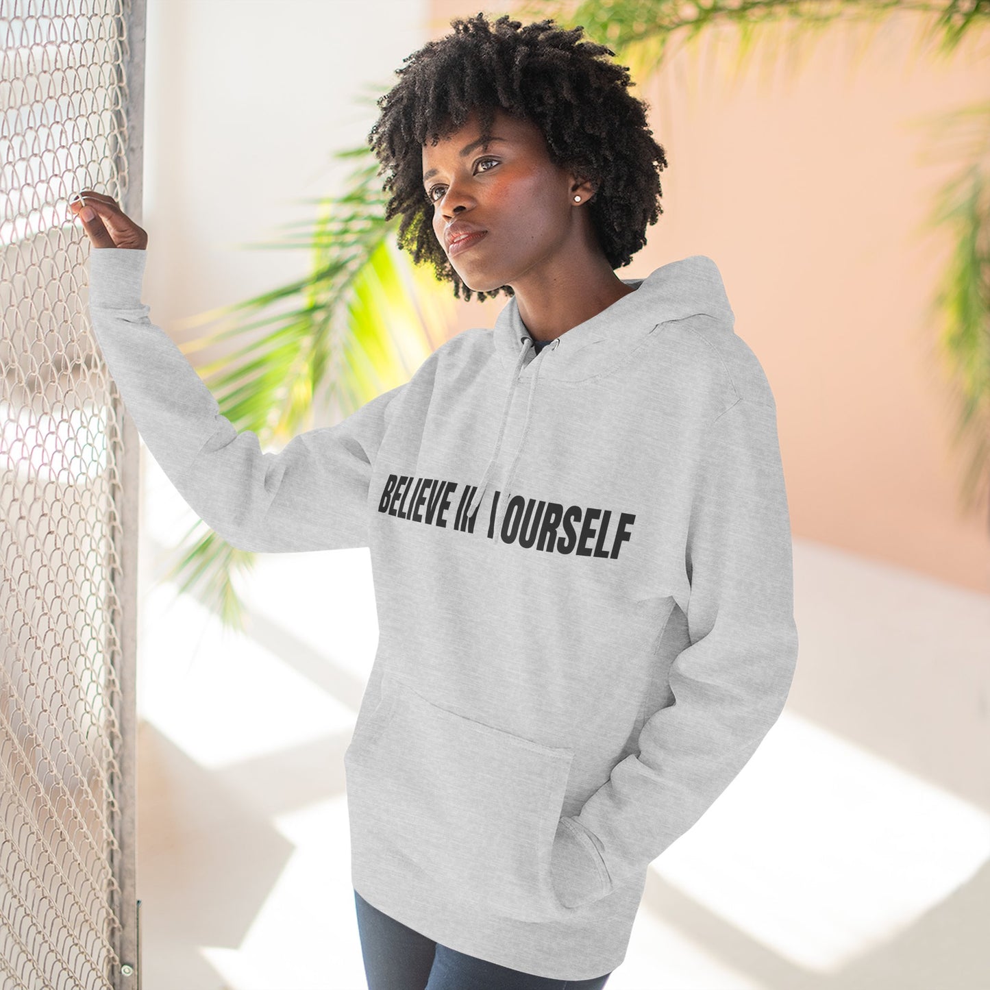 Believe In Yourself Hoodie — Minimal Motivational Pullover