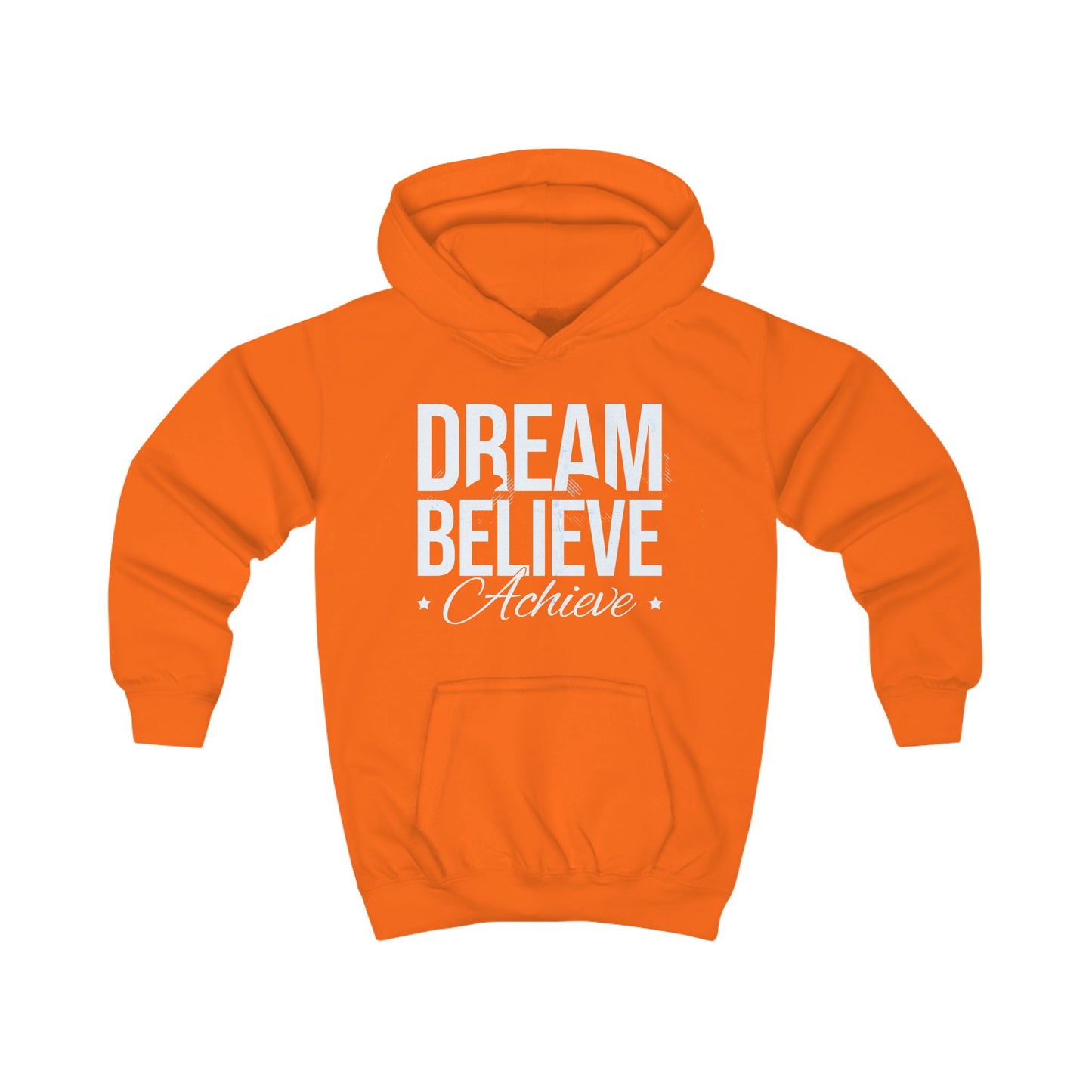 Kids Hoodie - "Dream Believe Achieve" Motivational Youth Hoodie
