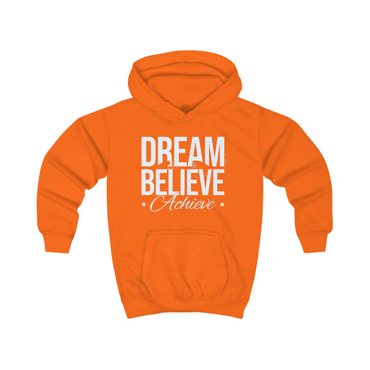 Kids Hoodie - "Dream Believe Achieve" Motivational Youth Hoodie