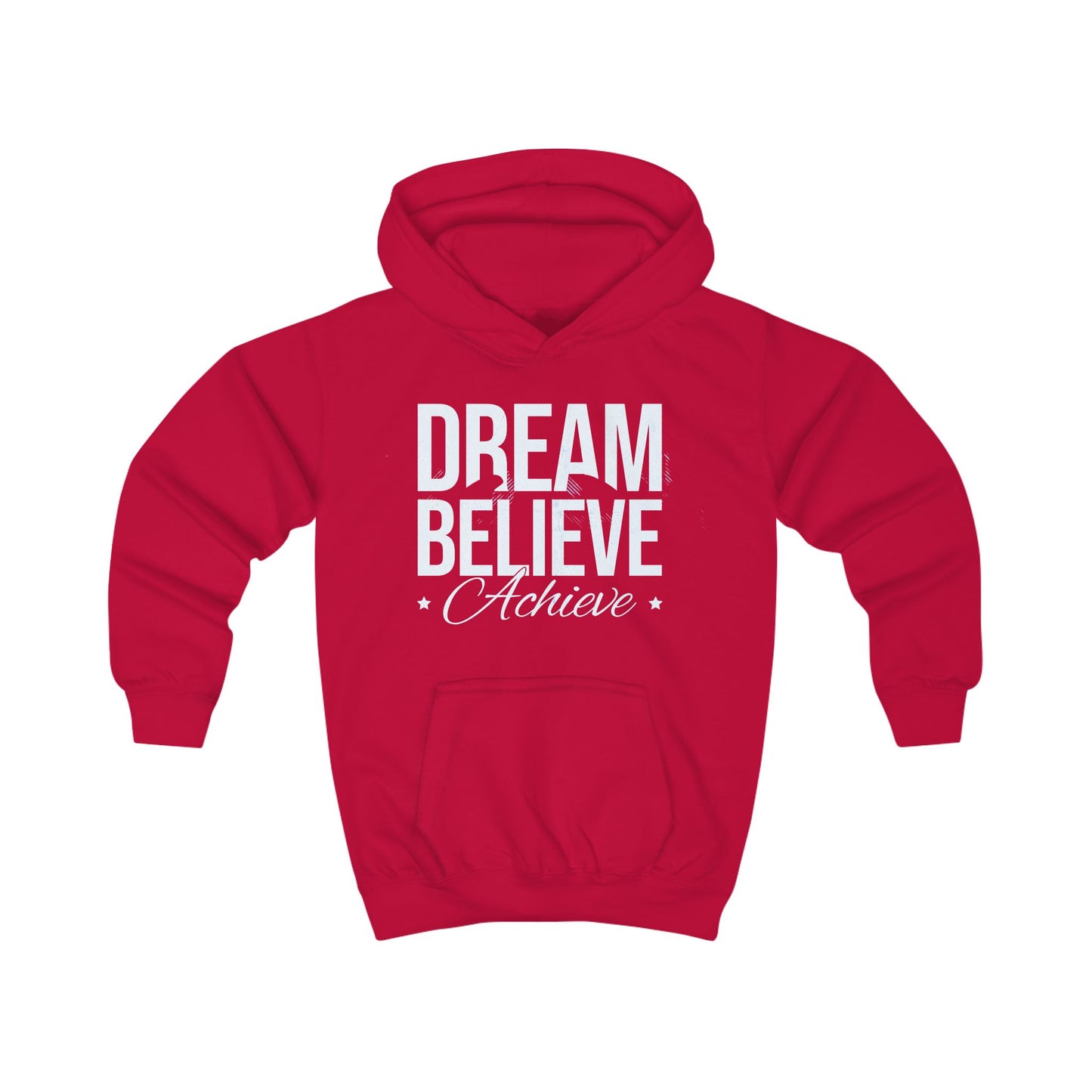 Kids Hoodie - "Dream Believe Achieve" Motivational Youth Hoodie