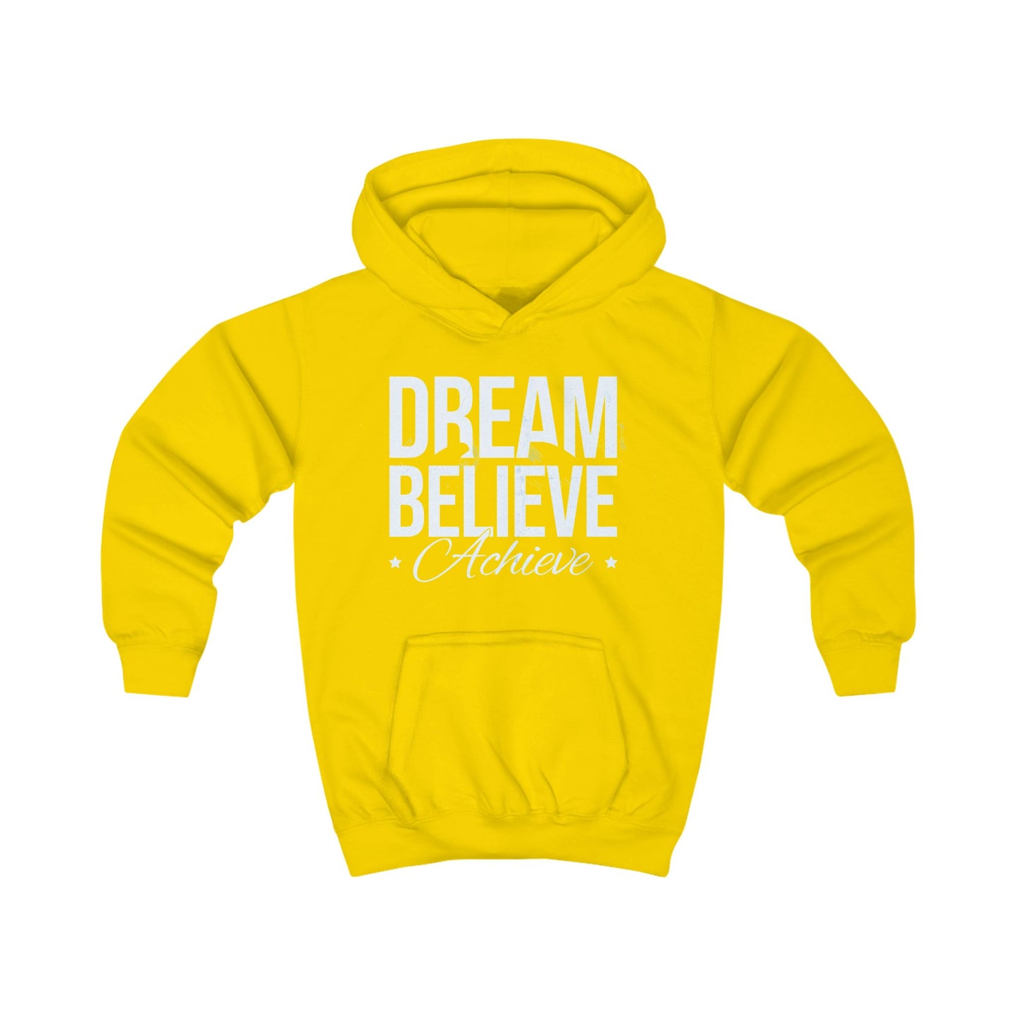 Kids Hoodie - "Dream Believe Achieve" Motivational Youth Hoodie