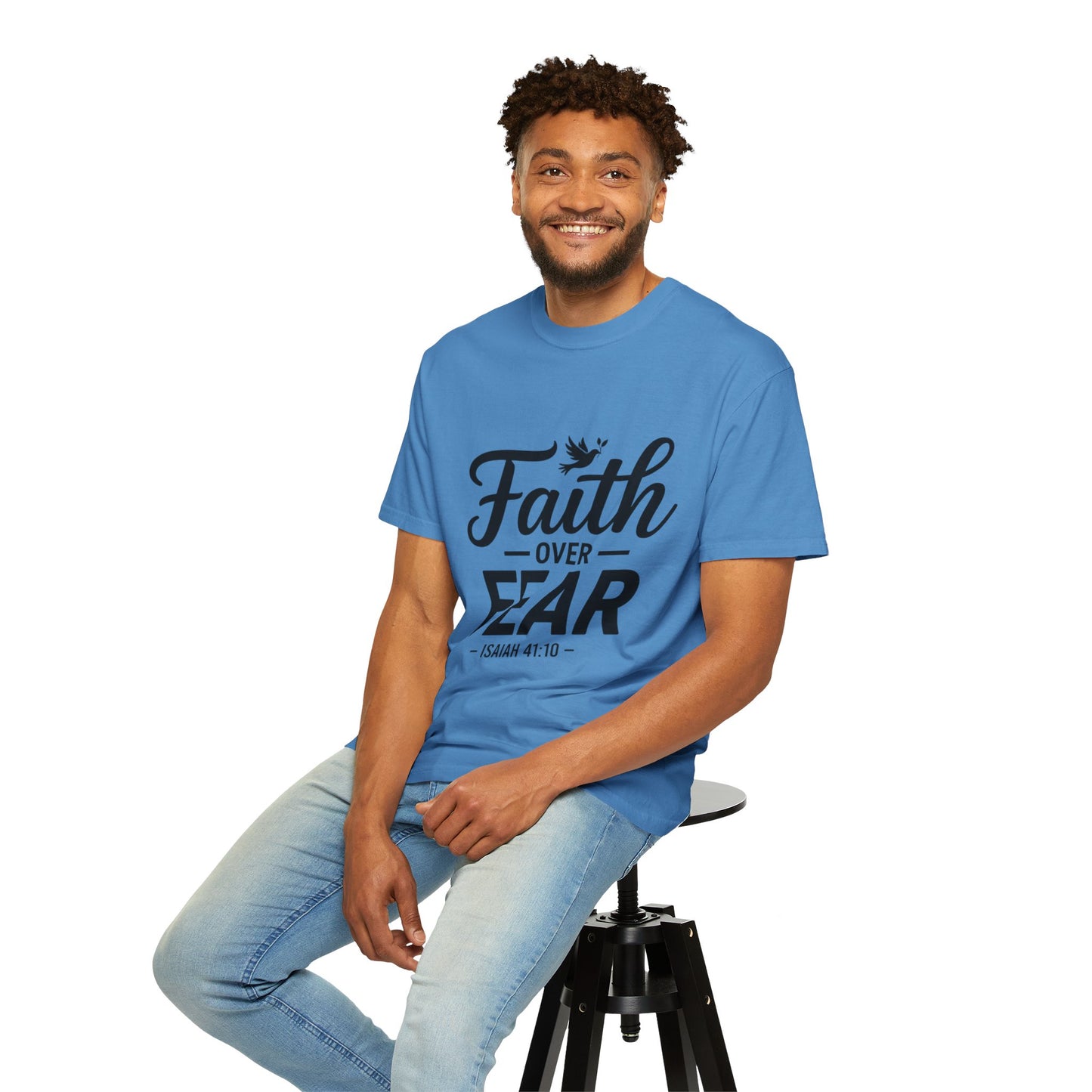 Faith Over Fear T-Shirt — Isaiah 41:10 Inspirational Christian Tee