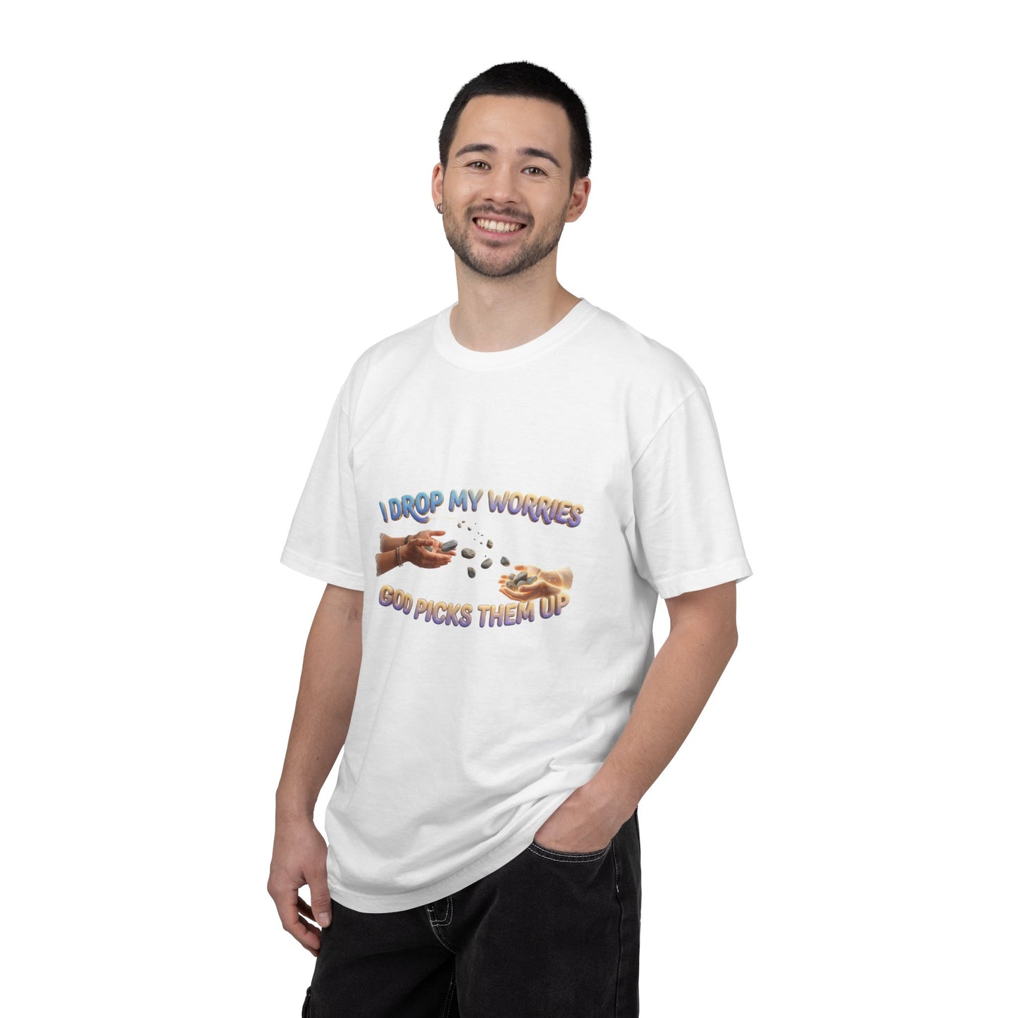 I Drop My Worries T-Shirt — Faith-Inspired Christian Graphic Tee