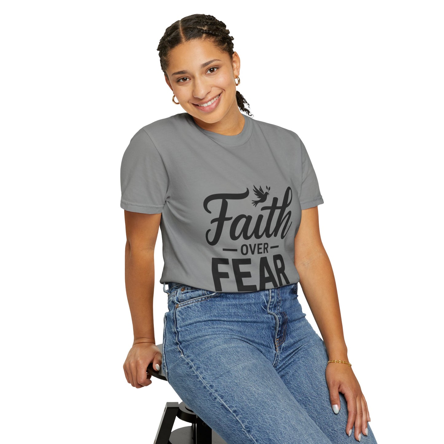 Faith Over Fear T-Shirt — Isaiah 41:10 Inspirational Christian Tee
